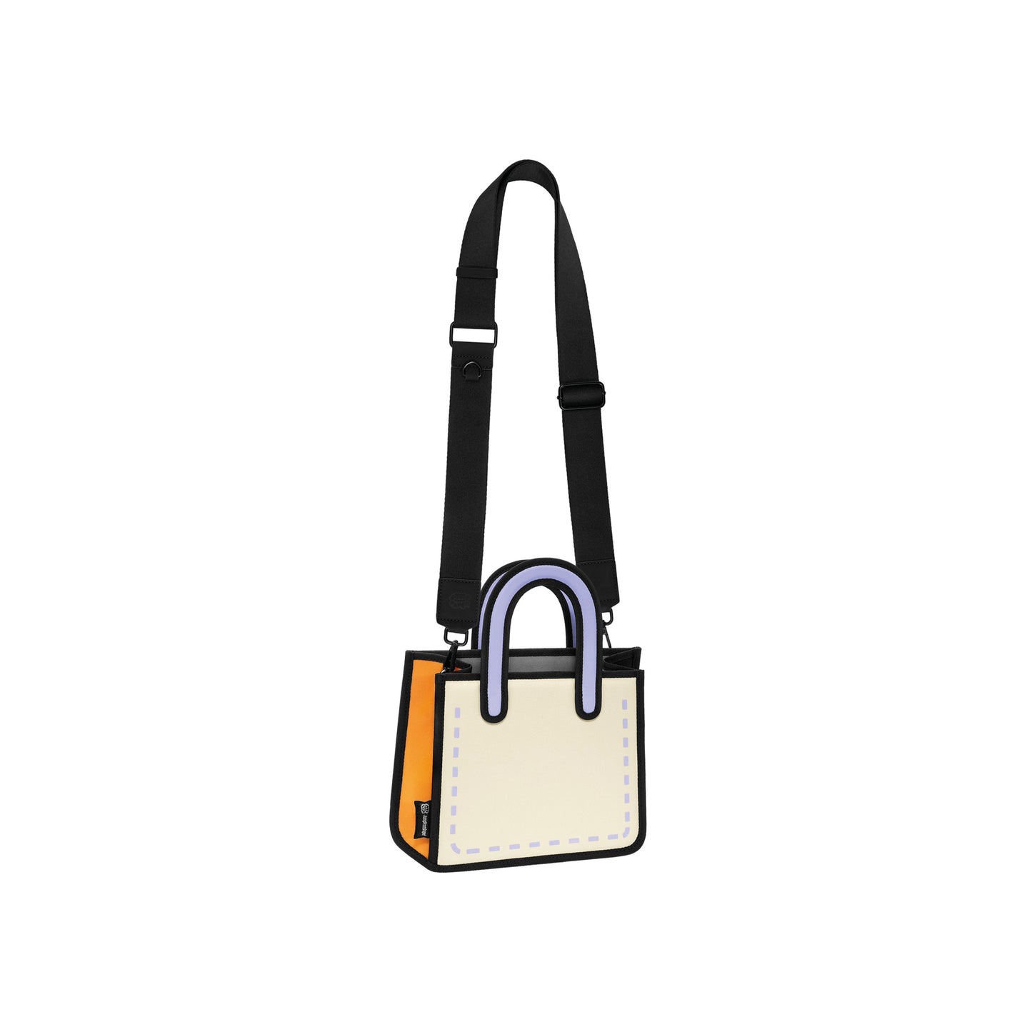JumpFromPaper Junior Flat Tote Orange Caramel tote bag cartoon 2D design lightweight playful everyday accessory