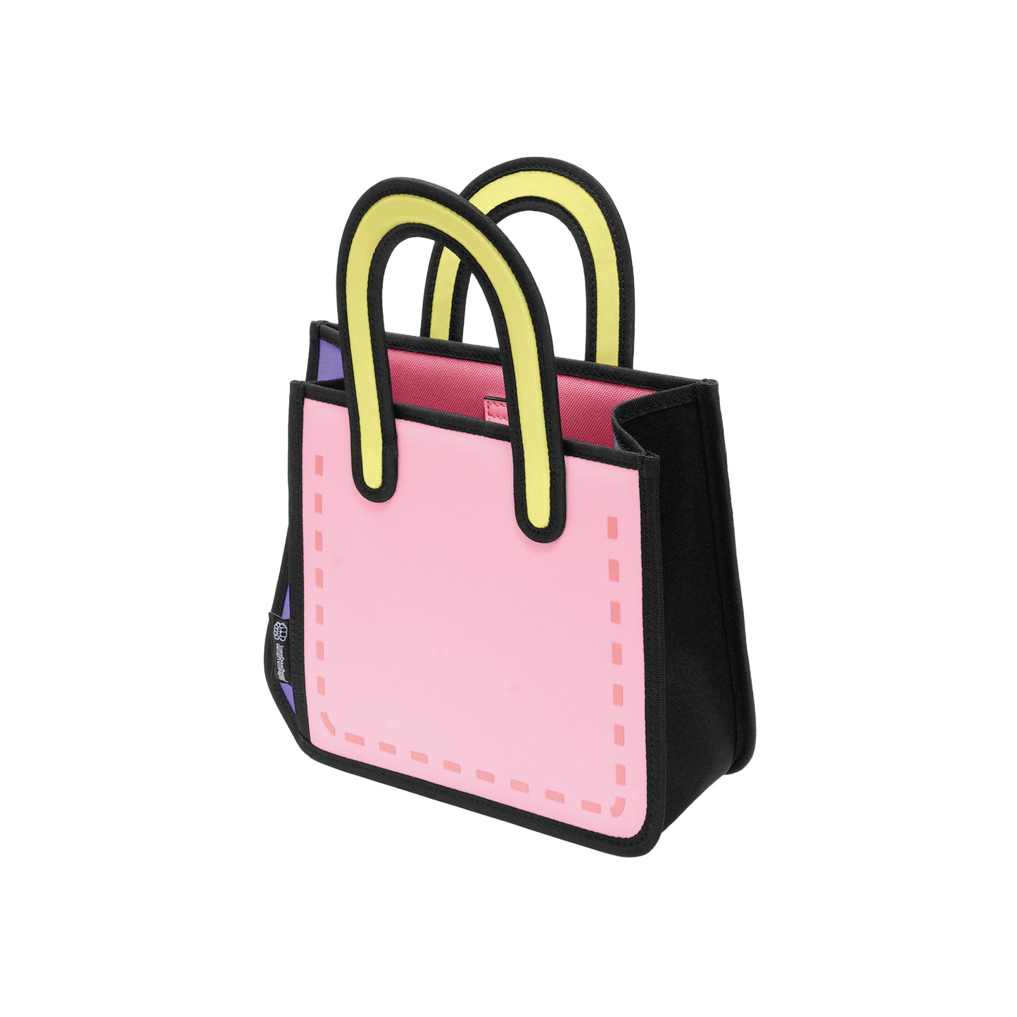 JumpFromPaper Origami Tote Pink Sweetie tote bag cartoon 2D design lightweight playful mini bag accessory