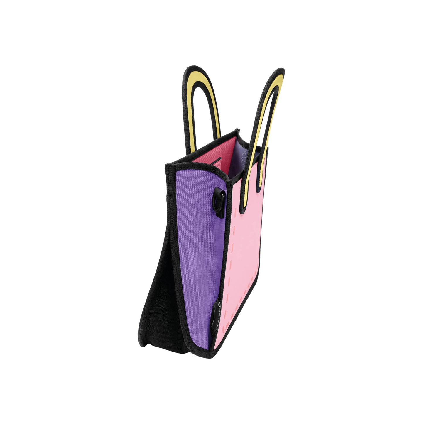 JumpFromPaper Origami Tote Pink Sweetie tote bag cartoon 2D design lightweight playful mini bag accessory