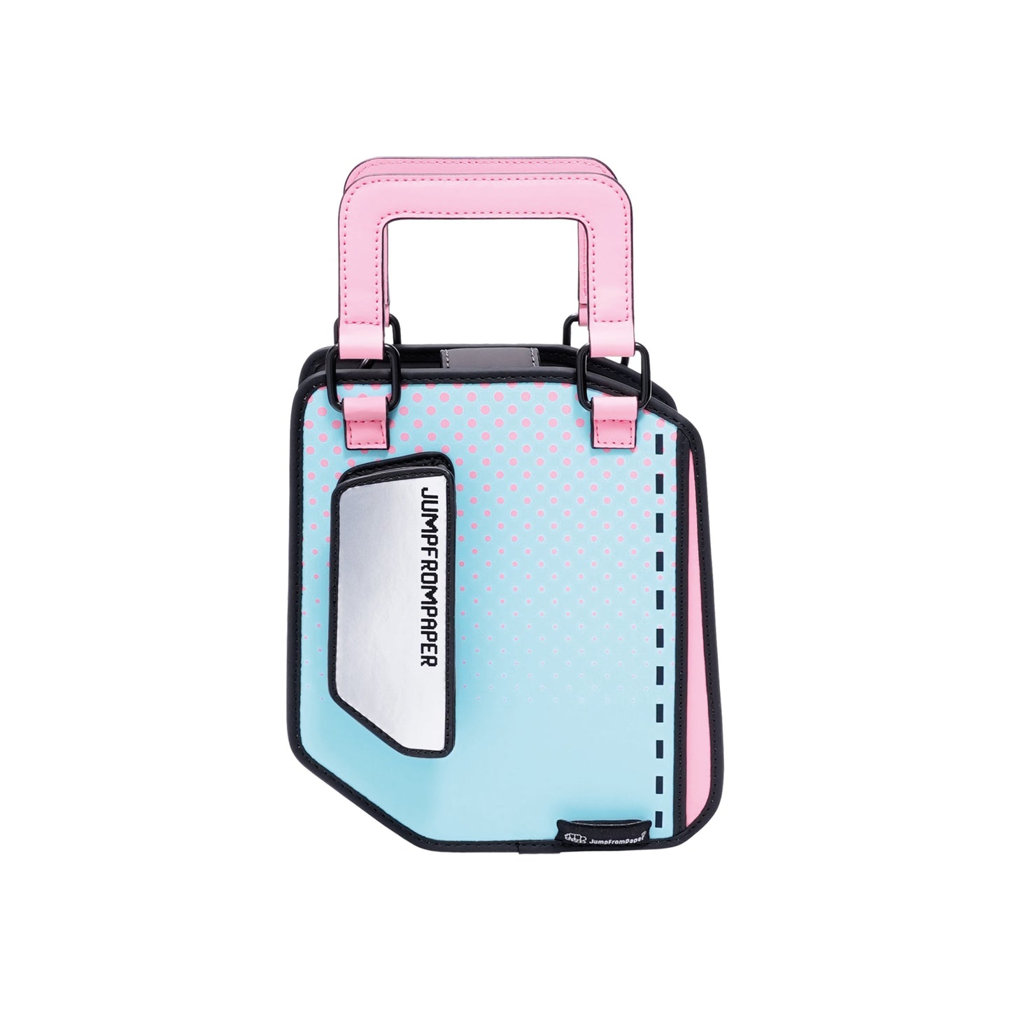 JumpFromPaper Floppy Bag Moonlit Blue handbag cartoon 2D design structured handle playful stylish accessory