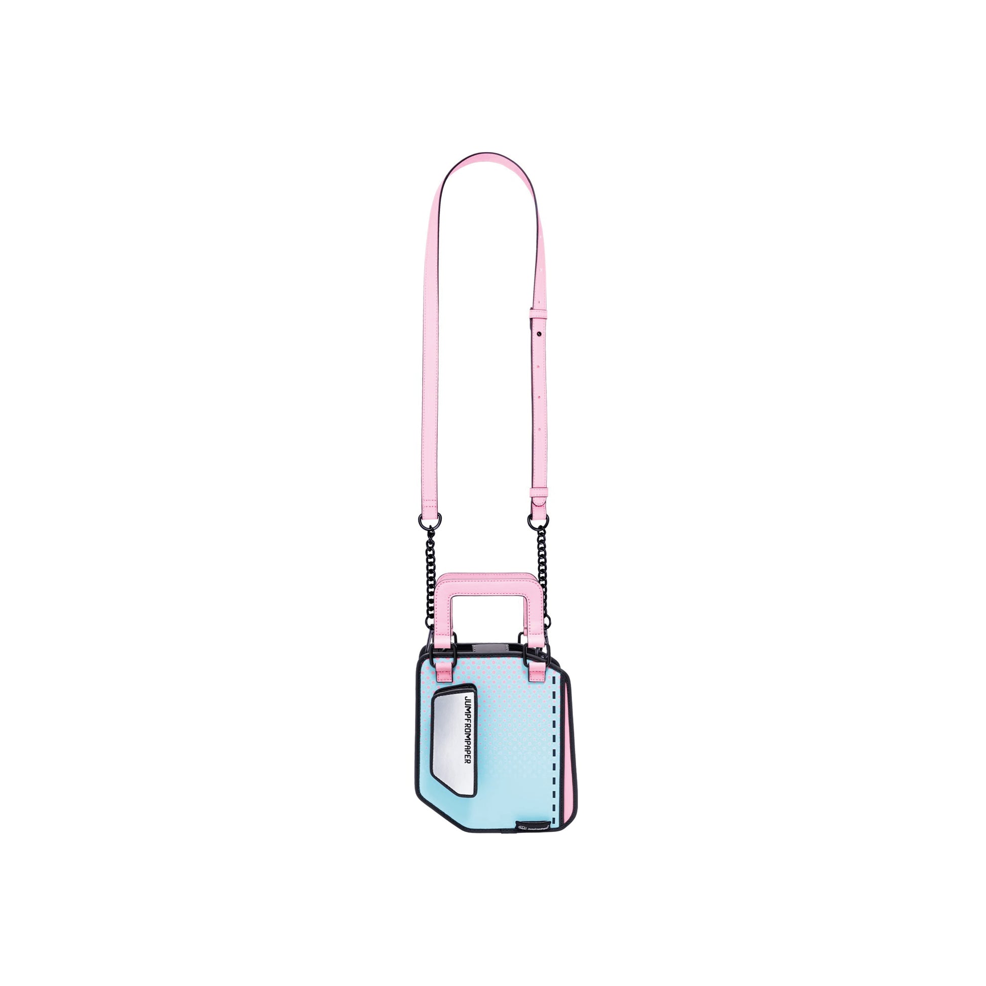 JumpFromPaper Floppy Bag Moonlit Blue handbag cartoon 2D design structured handle playful stylish accessory
