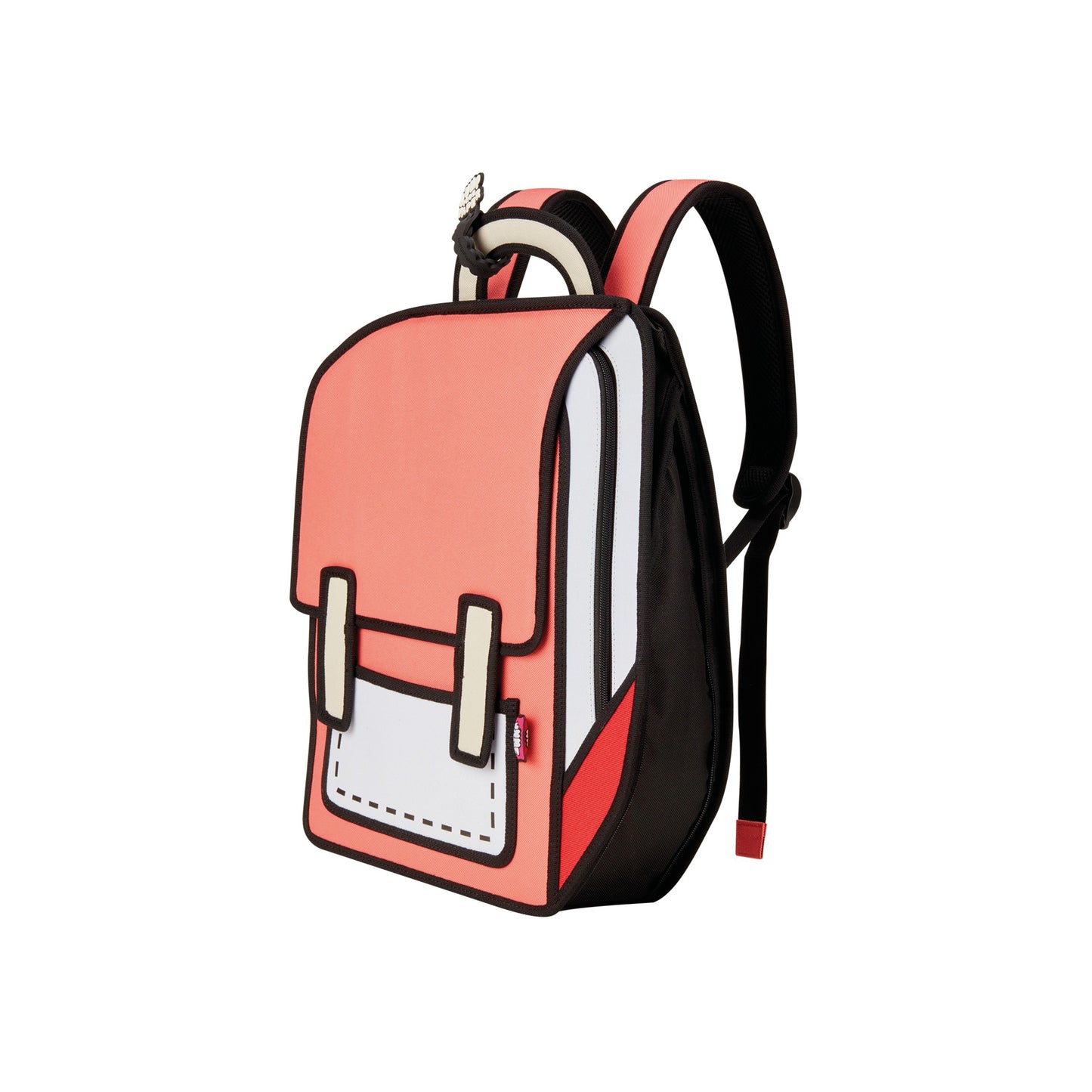 JumpFromPaper Spaceman Watermelon Red backpack cartoon 2D design lightweight casual bag playful style