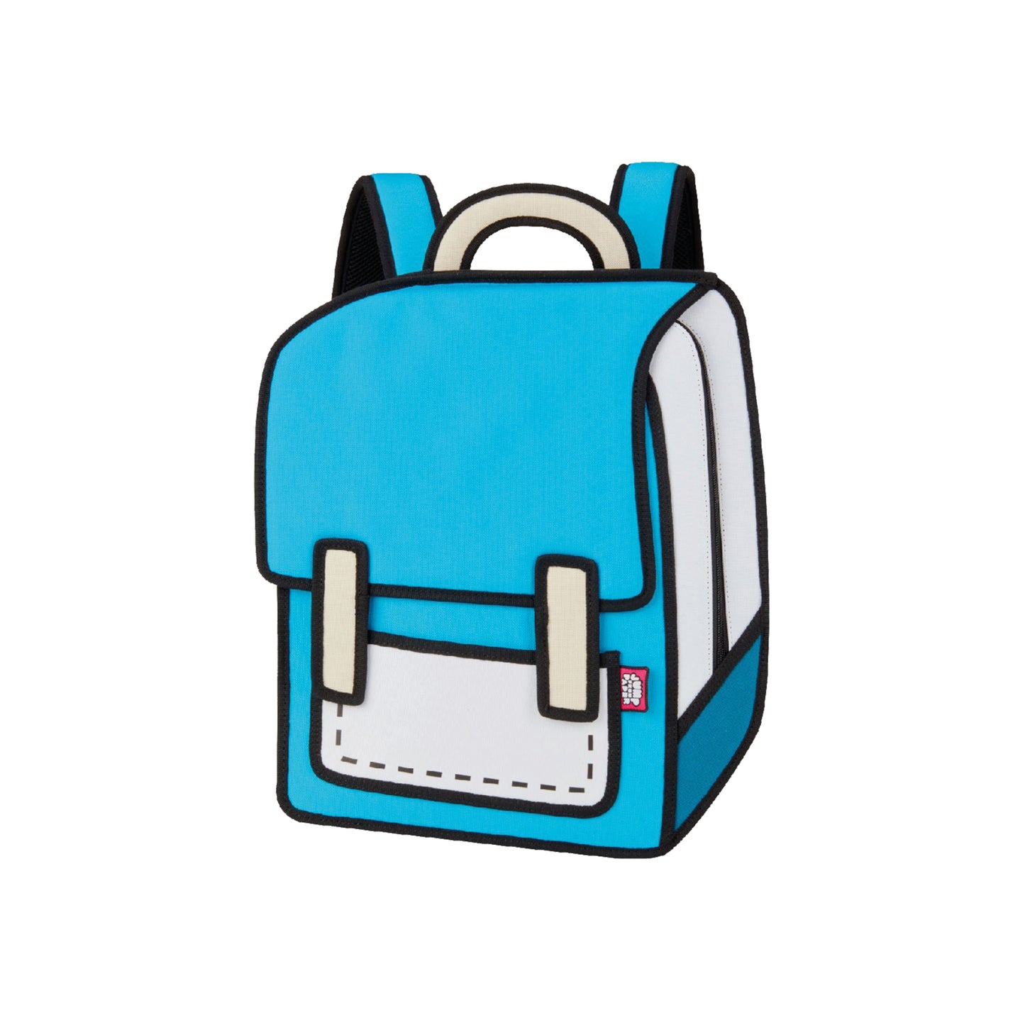 JumpFromPaper Spaceman Airy Blue backpack cartoon 2D design lightweight casual bag playful style