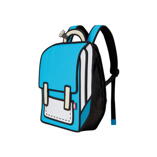 JumpFromPaper Spaceman Airy Blue backpack cartoon 2D design lightweight casual bag playful style