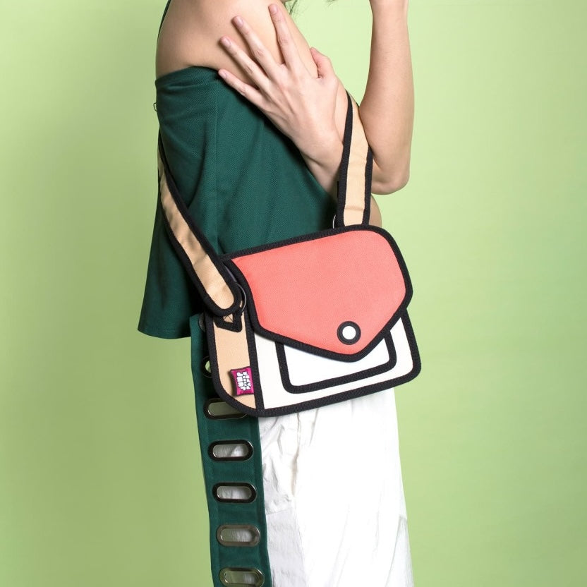 JumpFromPaper Giggle Shoulder Bag 'Watermelon Red'