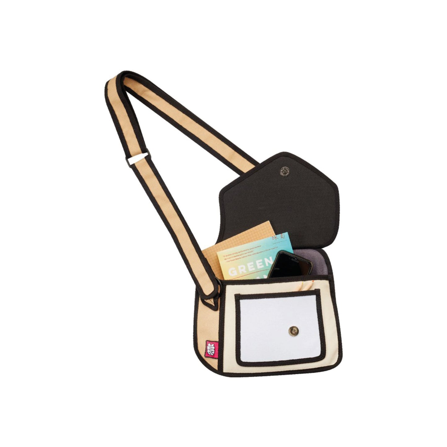 JumpFromPaper Giggle Shoulder Bag 'Watermelon Red'