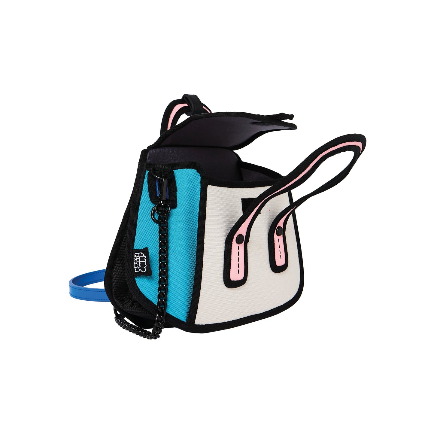 JumpFromPaper Owl Bag Green mini bag with 2D illusion design