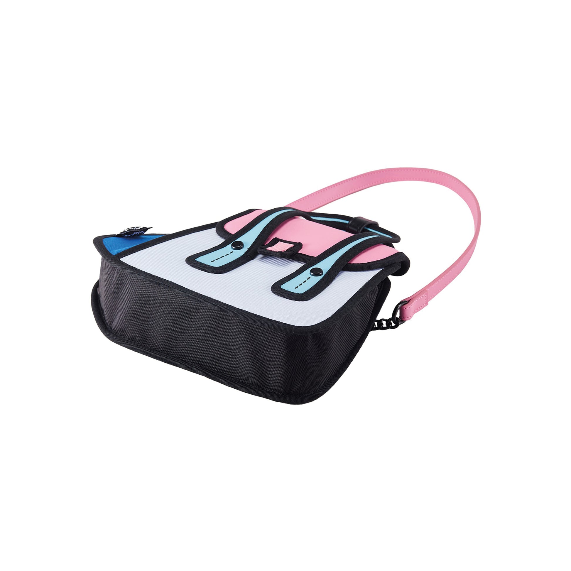 JumpFromPaper Owl Bag Neon Pink mini bag with 2D illusion design