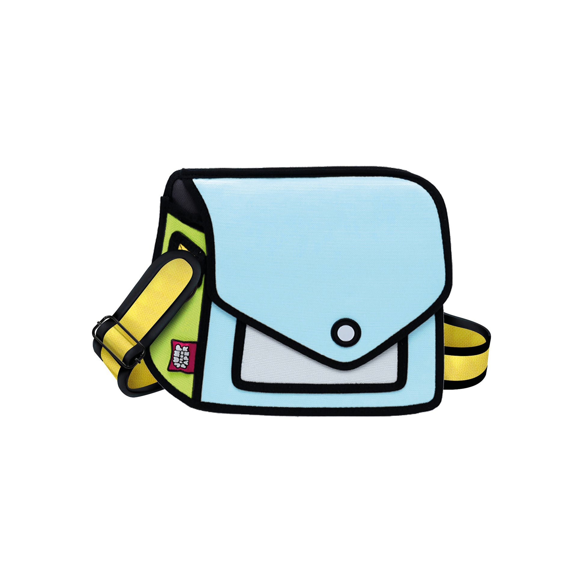 JumpFromPaper Giggle Shoulder Bag Fluorescent Green shoulder bag cartoon 2D design lightweight playful casual accessory