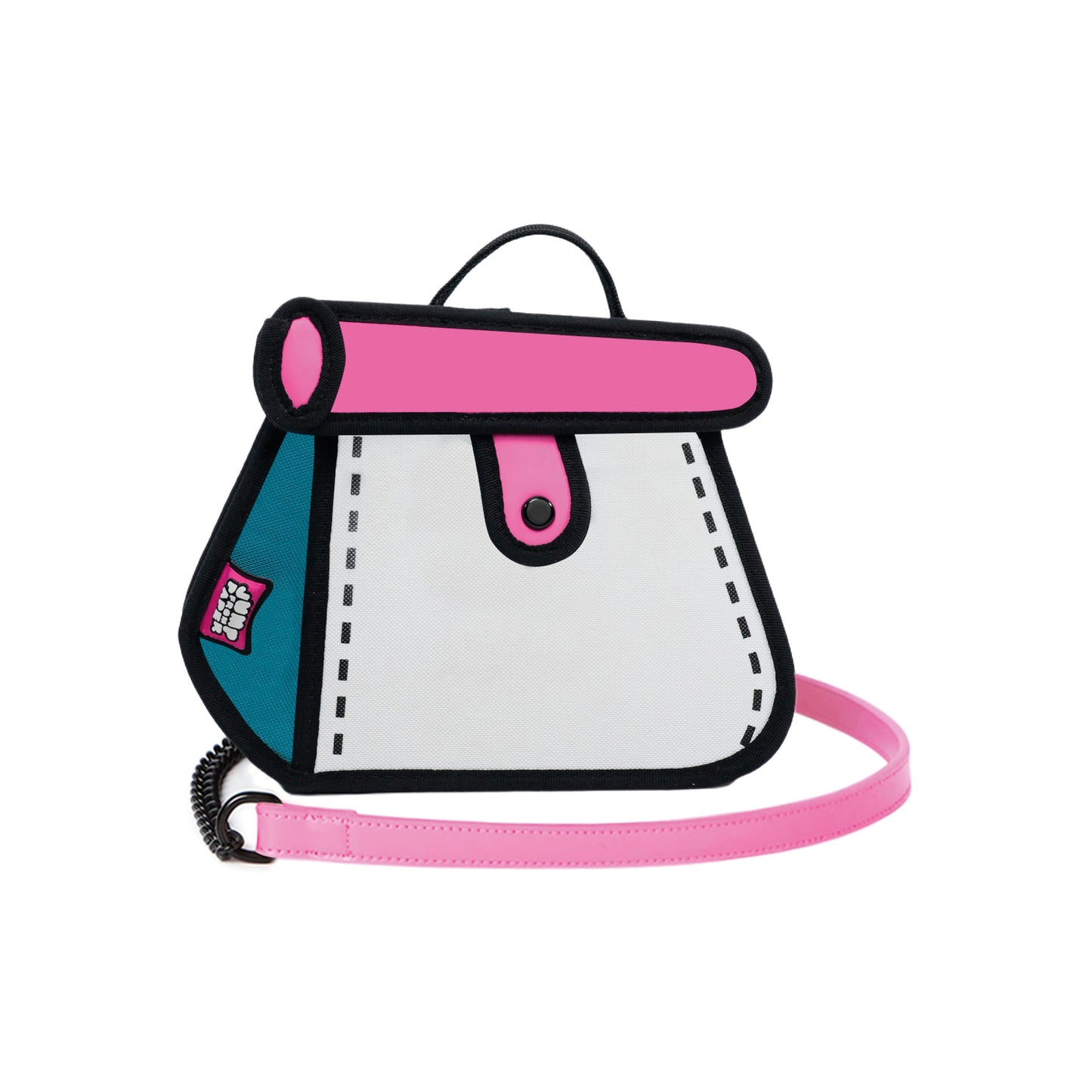 JumpFromPaper Cake Bag Gulf Blue crossbody bag cartoon 2D design lightweight playful everyday accessory