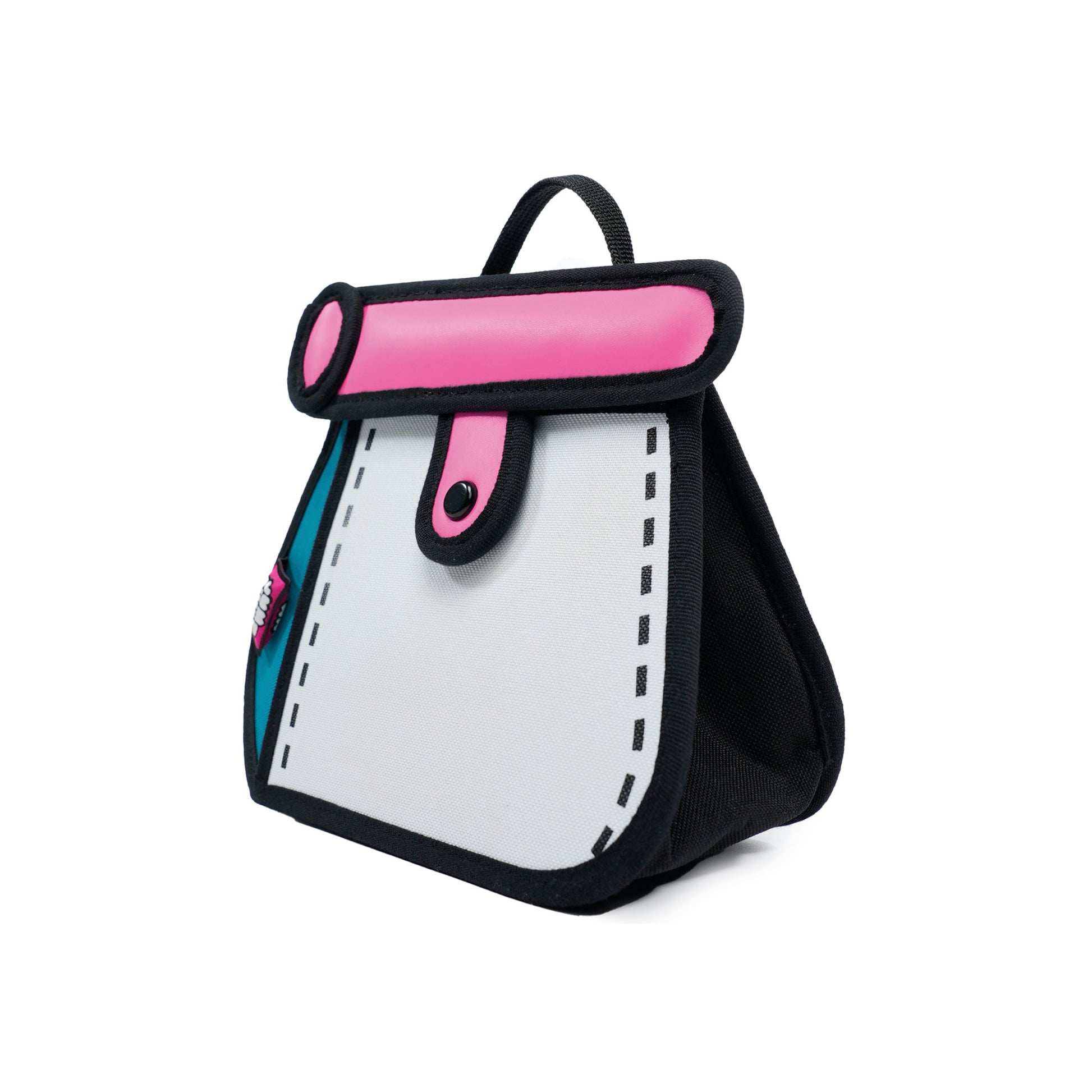JumpFromPaper Cake Bag Gulf Blue crossbody bag cartoon 2D design lightweight playful everyday accessory