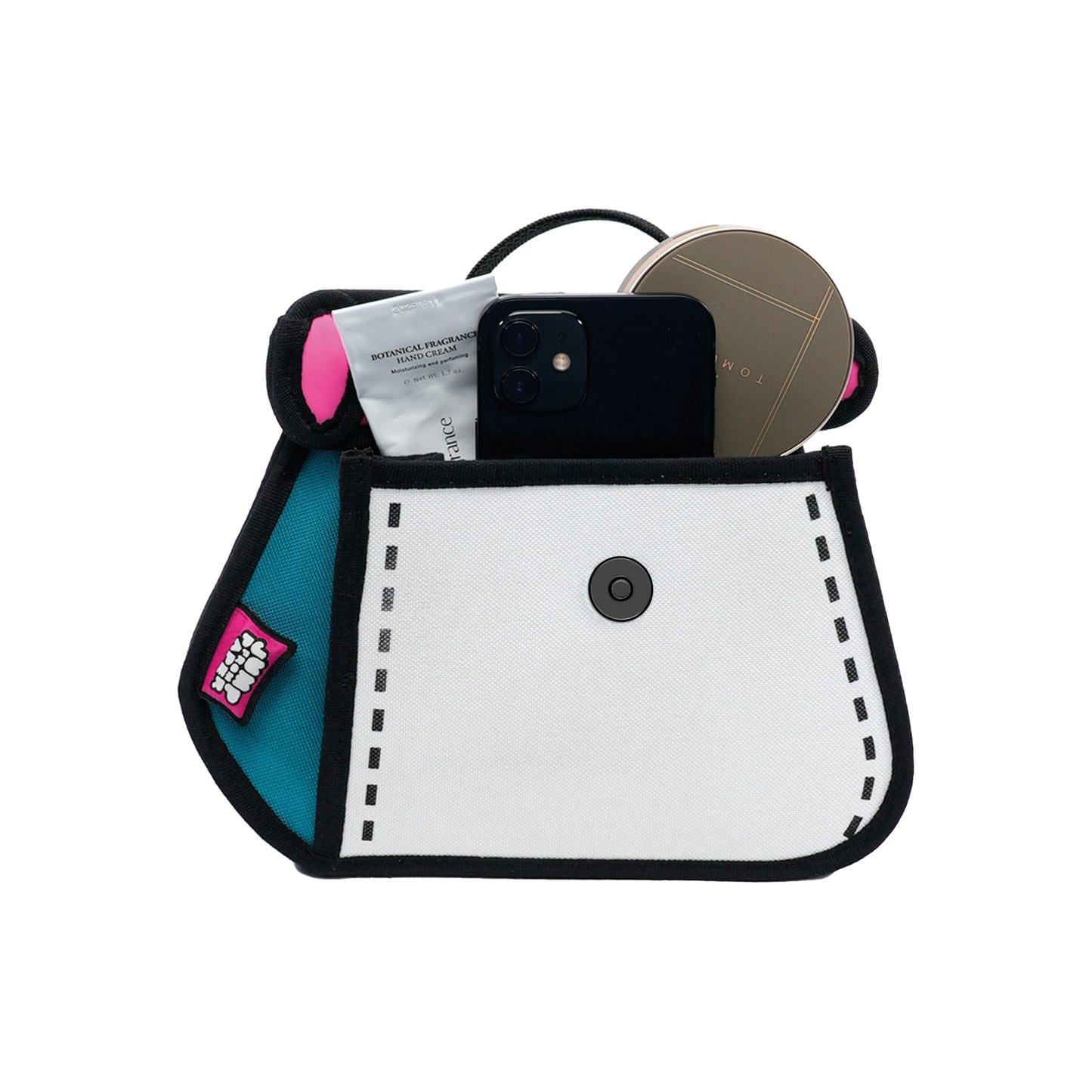 JumpFromPaper Cake Bag Gulf Blue crossbody bag cartoon 2D design lightweight playful everyday accessory