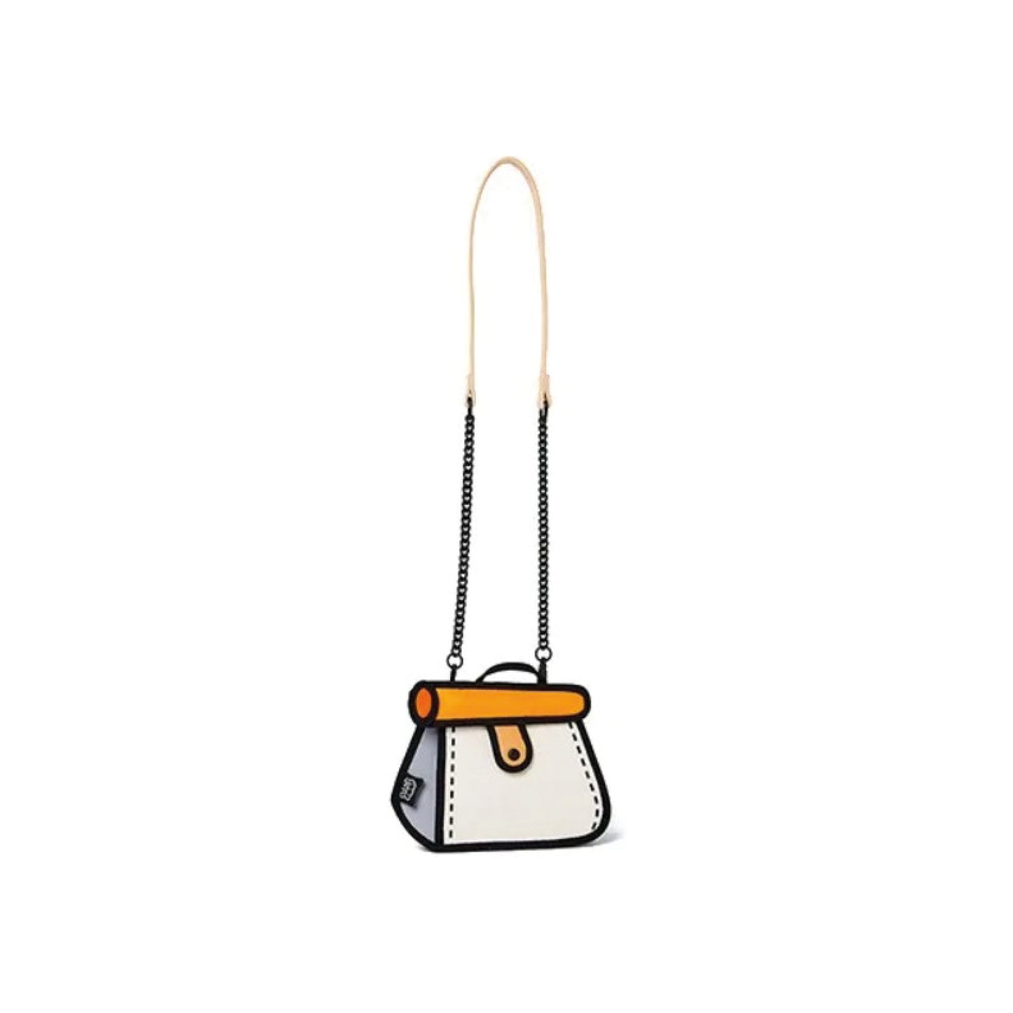 Jump From Paper Cake Bag Mini 2D Comic Crossbody Bag - Orange