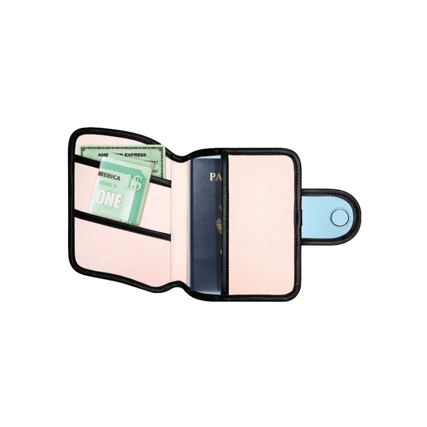 Jump From Paper Passport Holder 'Pink Blue'