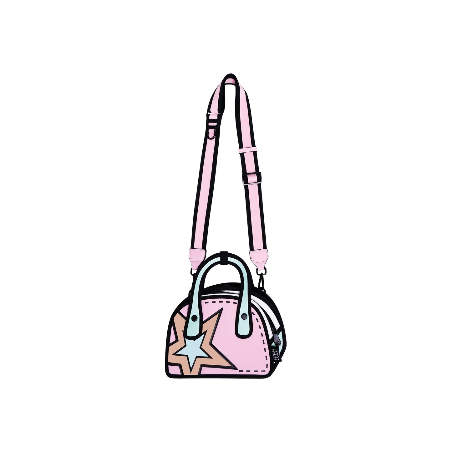 JumpFromPaper Carly Sweetie Star Mint Pink handbag cartoon 2D design star graphic pastel playful accessory