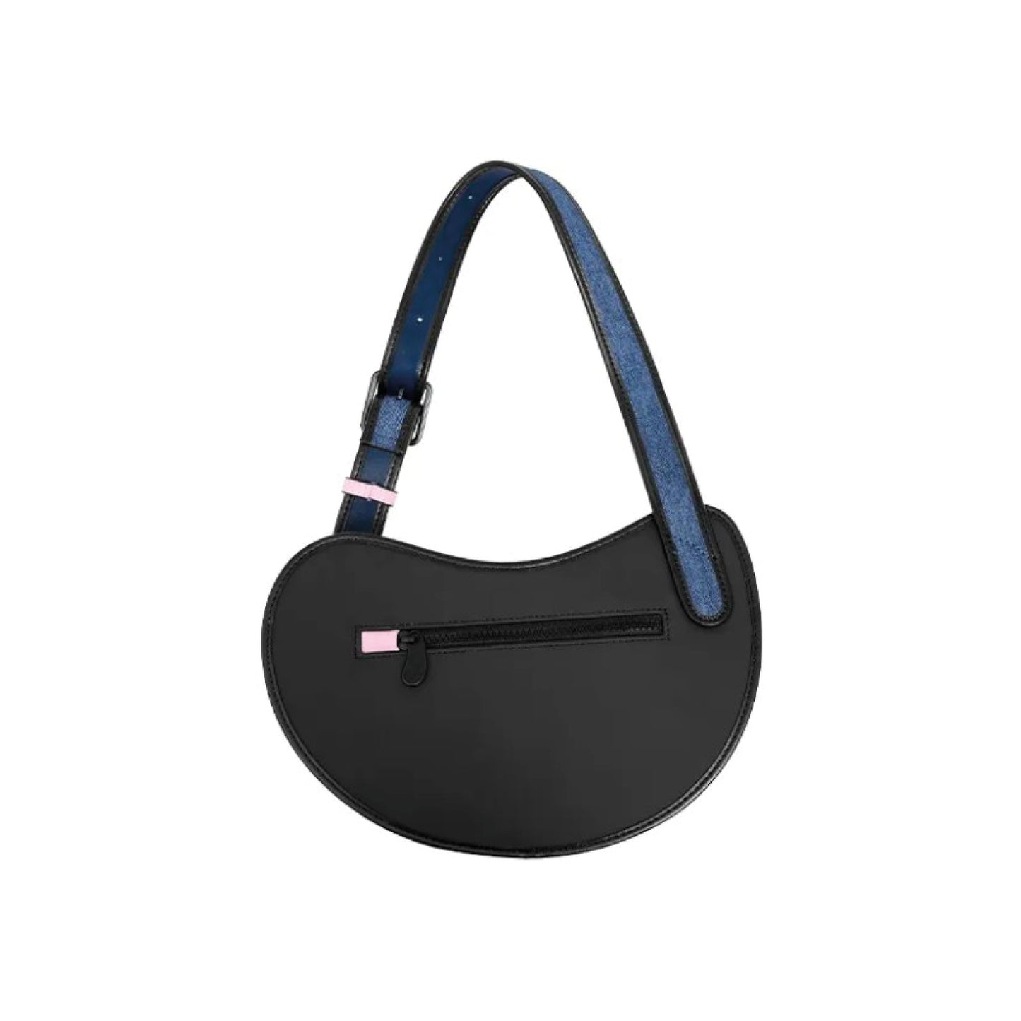 Jump From Paper Croissant Bag 'Denim Pink'