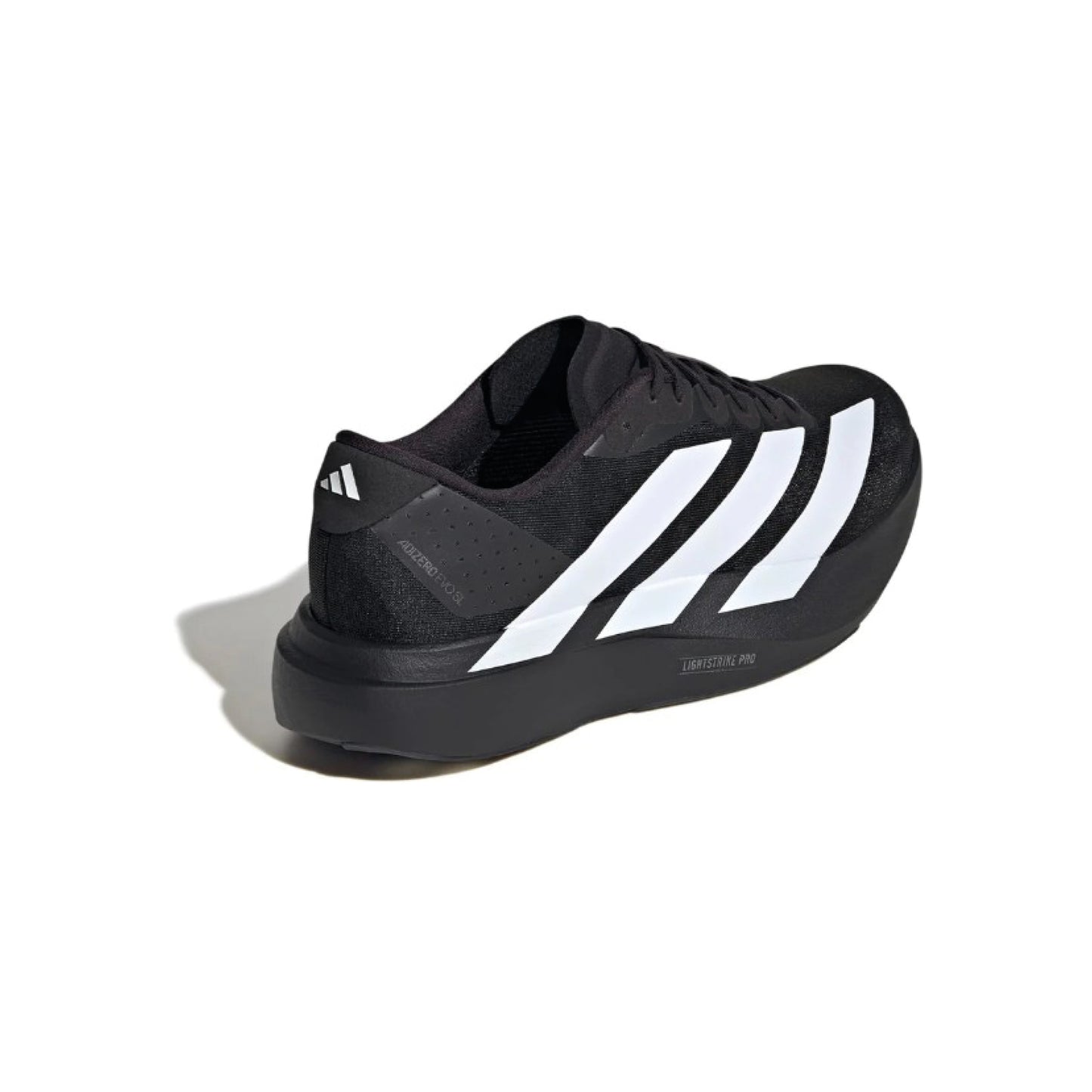adidas Adizero Evo SL Black White men’s running shoes – lightweight performance sneakers at SneakSurf Singapore