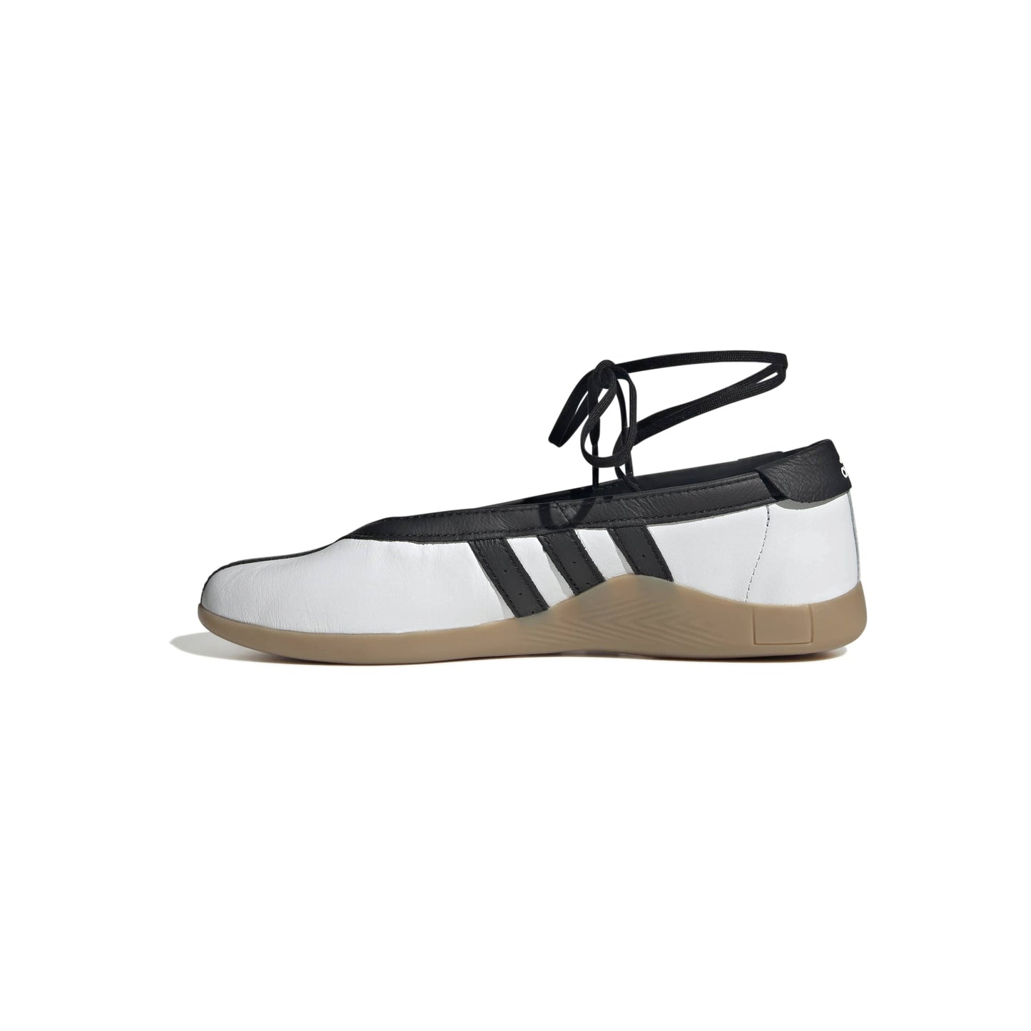 adidas Originals Taekwondo Mei Ballet Clear White Black womens leather sneaker with gum sole