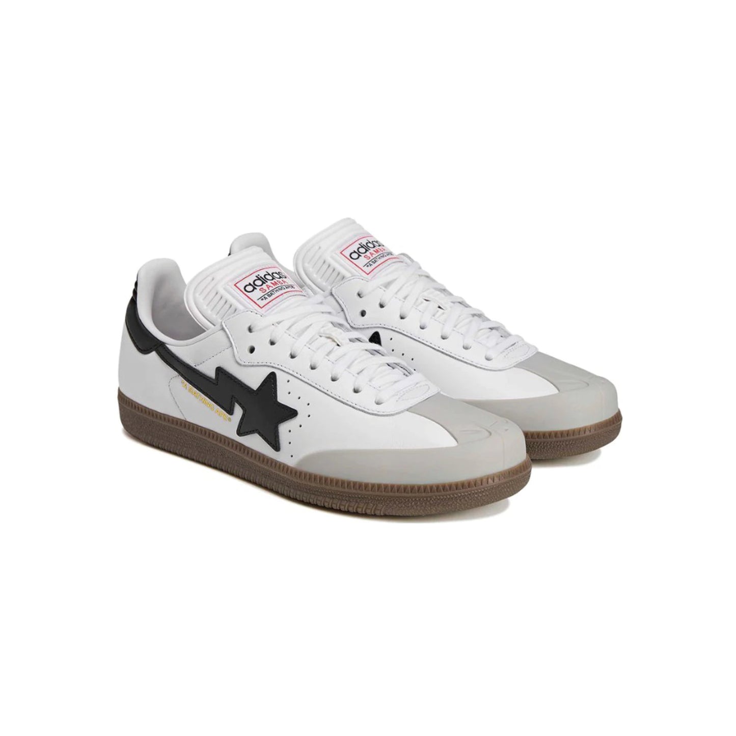BAPE x adidas Samba 'White Black Gum'