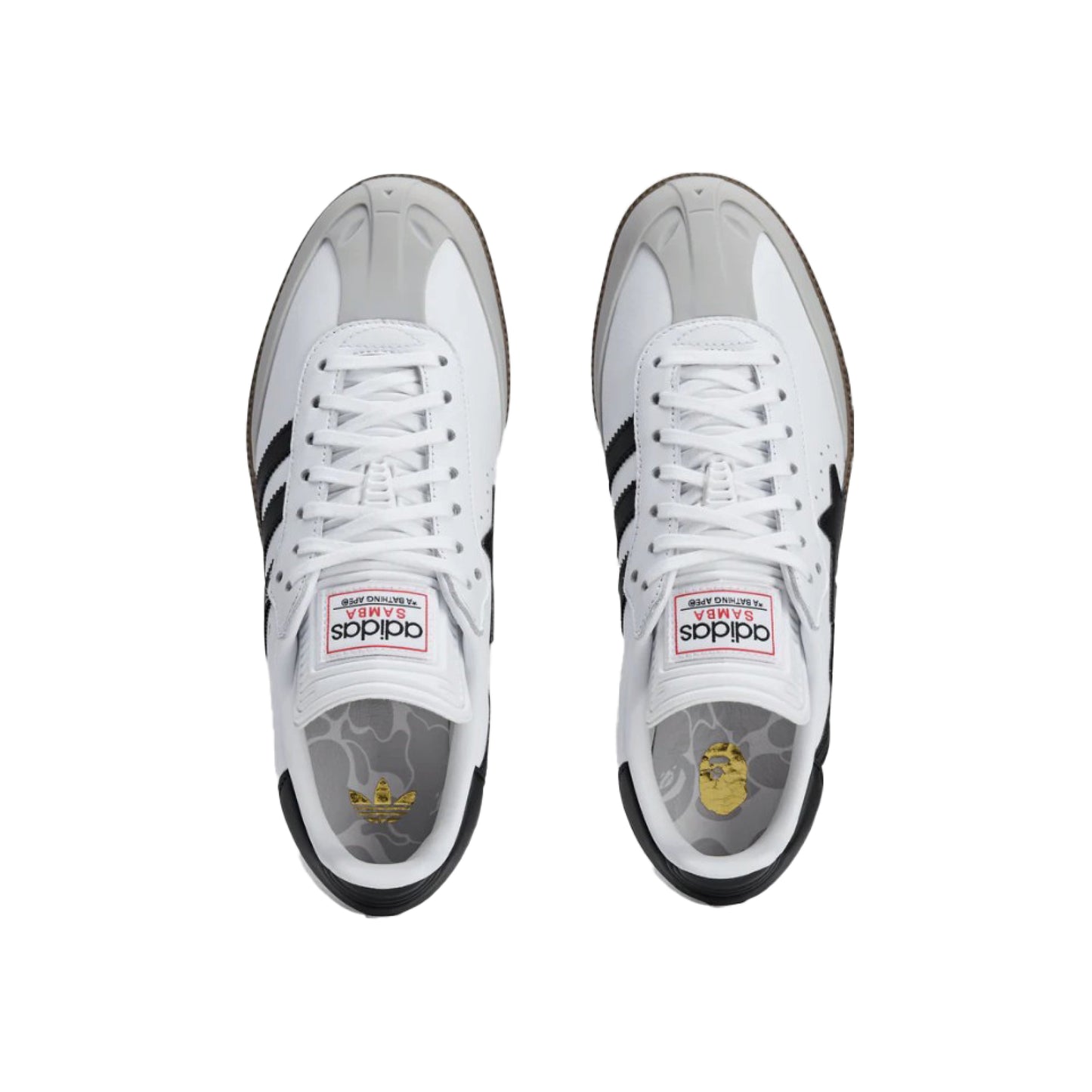 BAPE x adidas Samba 'White Black Gum'