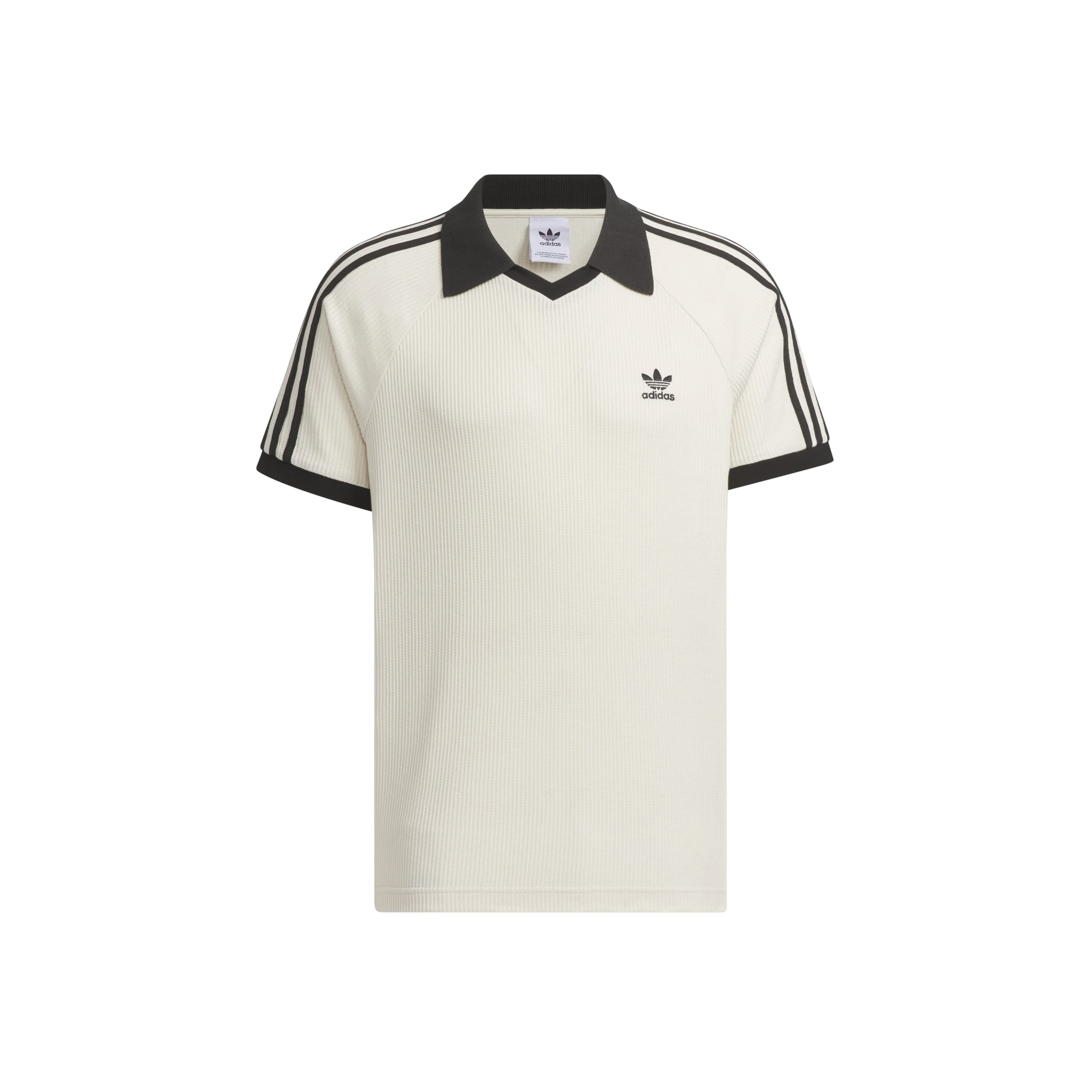 adidas Originals Waffle Short Sleeve Polo Shirt 'Wonder White