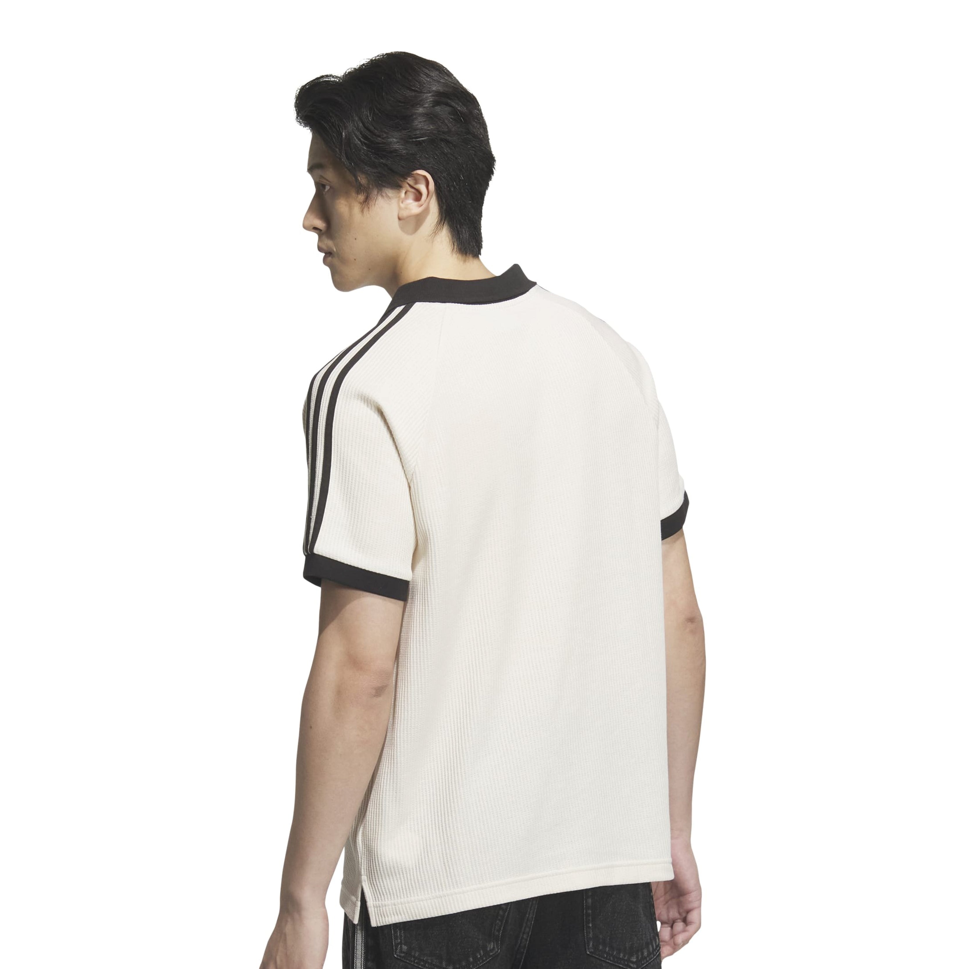 adidas Originals Waffle Short Sleeve Polo Shirt 'Wonder White