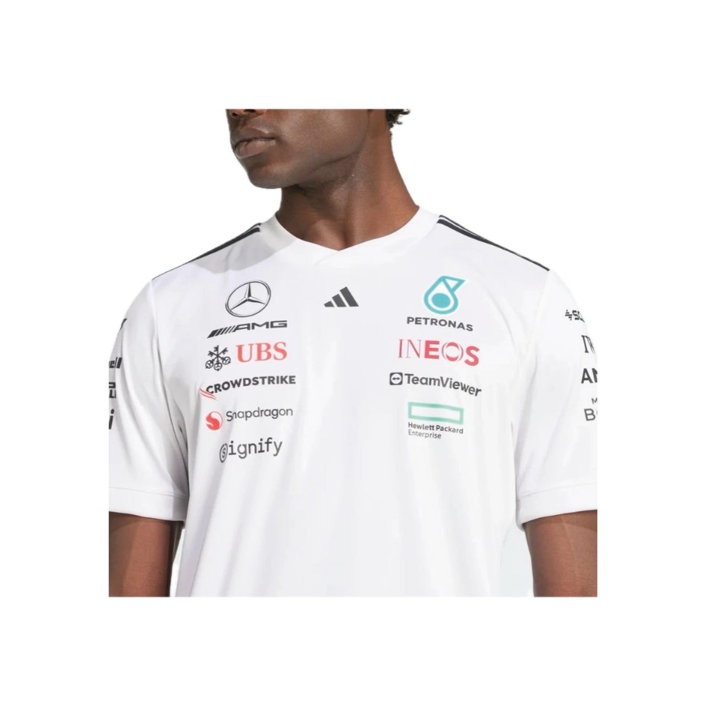 adidas Mercedes - AMG Petronas Formula One Team Driver Jersey ‘White / Black’