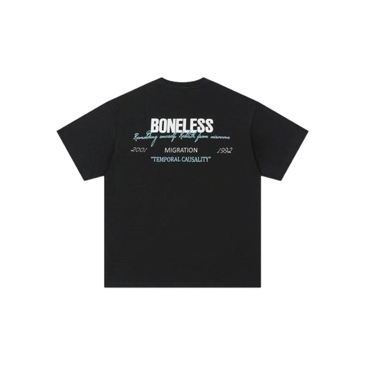 Boneless Typography Slogan SS T-Shirt 'Black'