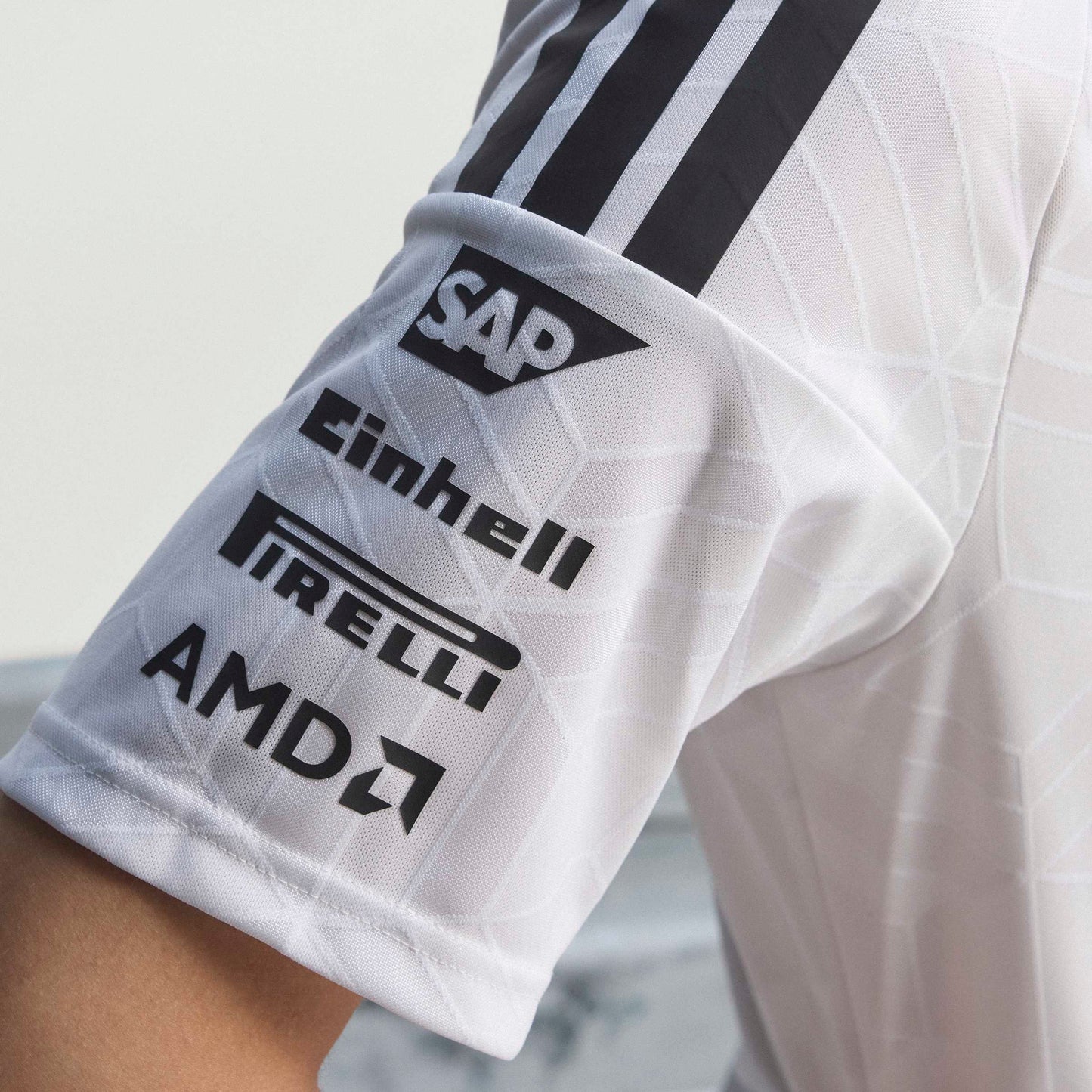 adidas Mercedes AMG Petronas Formula One Team Driver Jersey Authentic SS26 White official F1 race jersey breathable performance fabric