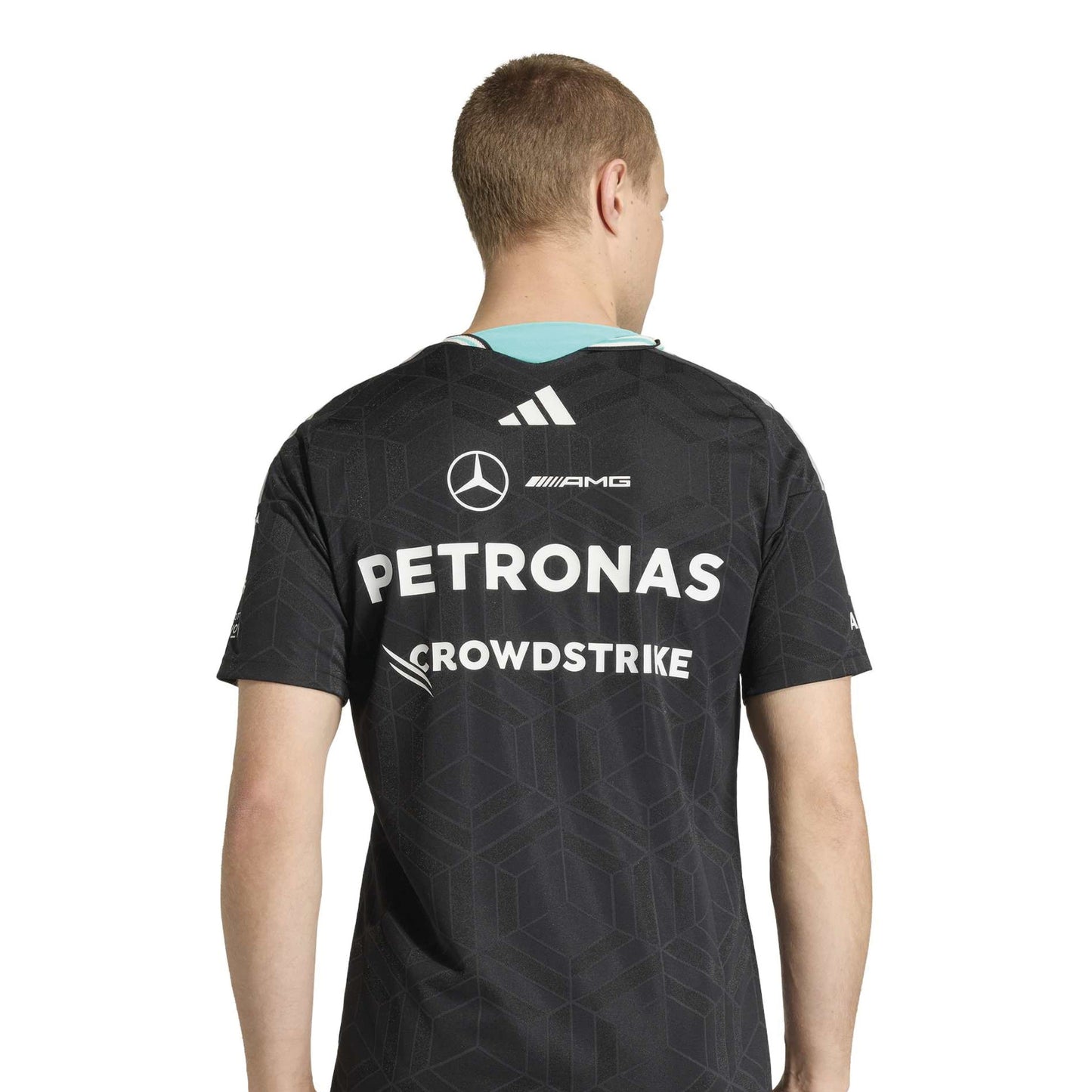adidas Mercedes AMG Petronas Formula One Team Driver Jersey Authentic SS26 Black official F1 race jersey breathable performance fabric
