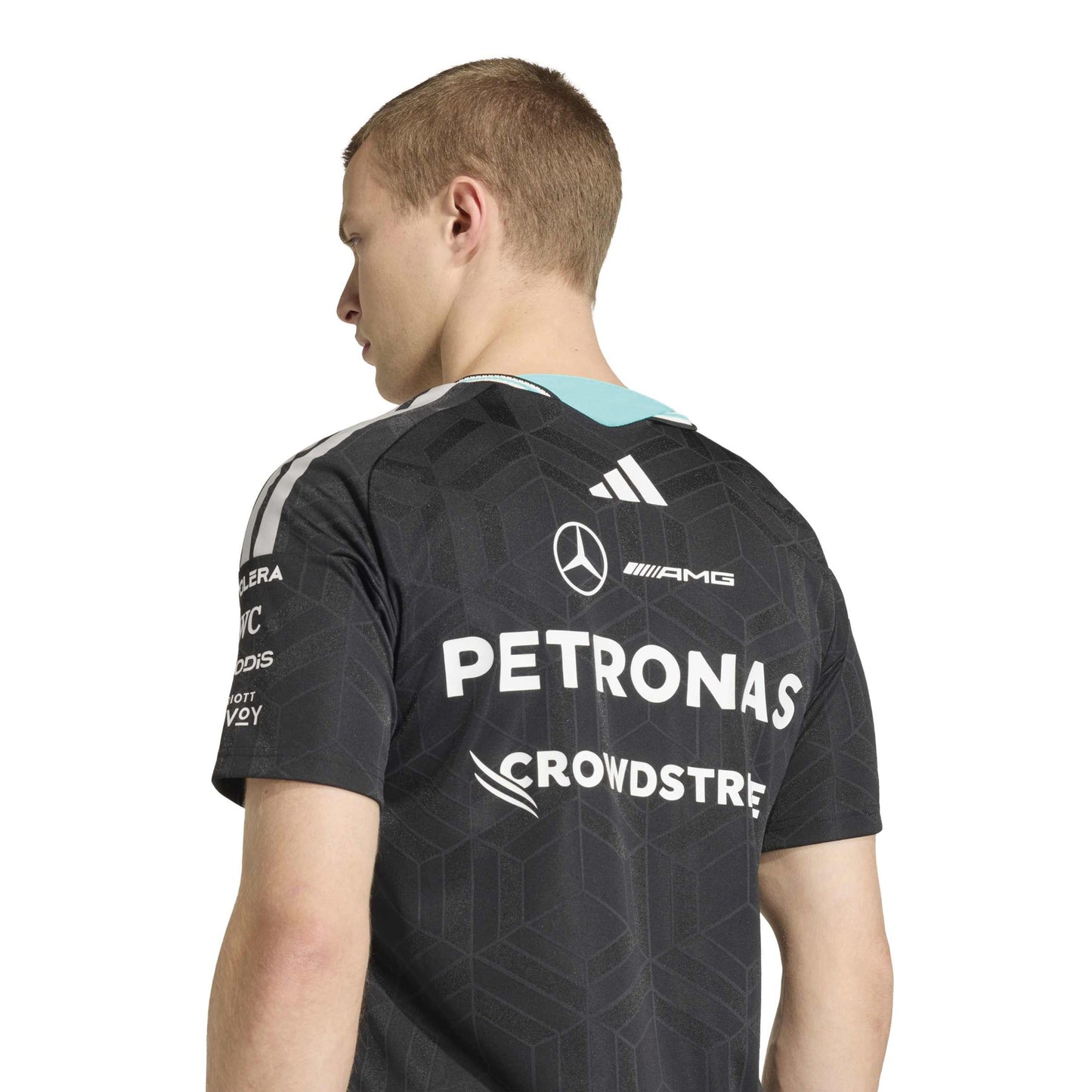adidas Mercedes AMG Petronas Formula One Team Driver Jersey Authentic SS26 Black official F1 race jersey breathable performance fabric
