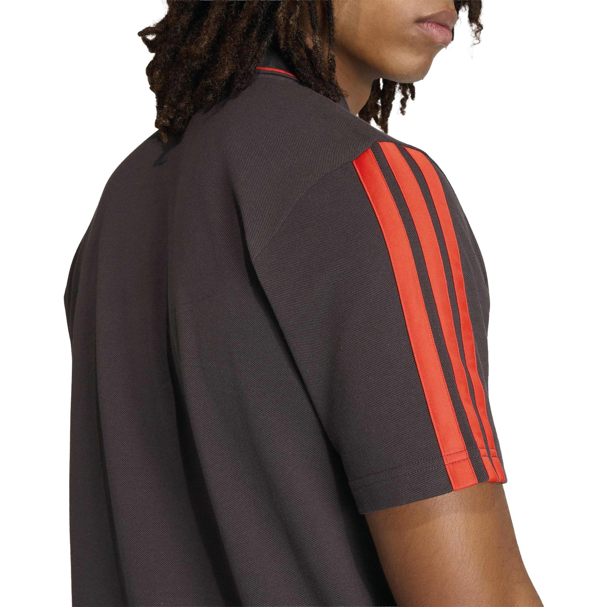 adidas Audi Revolut Formula One Team DNA Polo Shirt Grey motorsport performance polo with breathable fabric