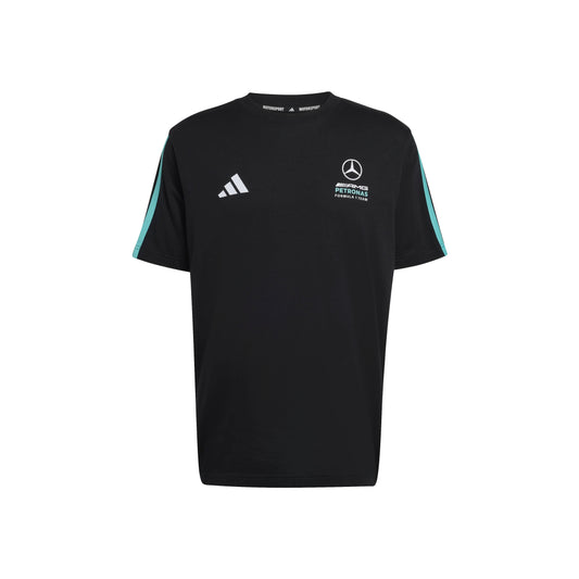adidas Mercedes-AMG Petronas Formula One Team DNA T-Shirt SS26 Black with team logo and adidas branding