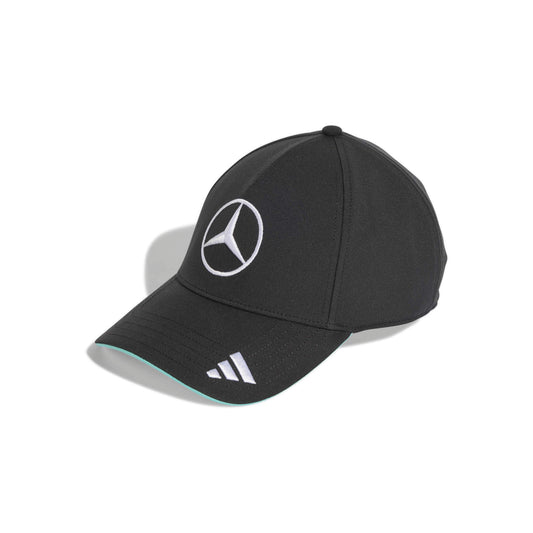 adidas Mercedes-AMG Petronas Formula One Team Driver Cap SS26 Black with embroidered Mercedes logo