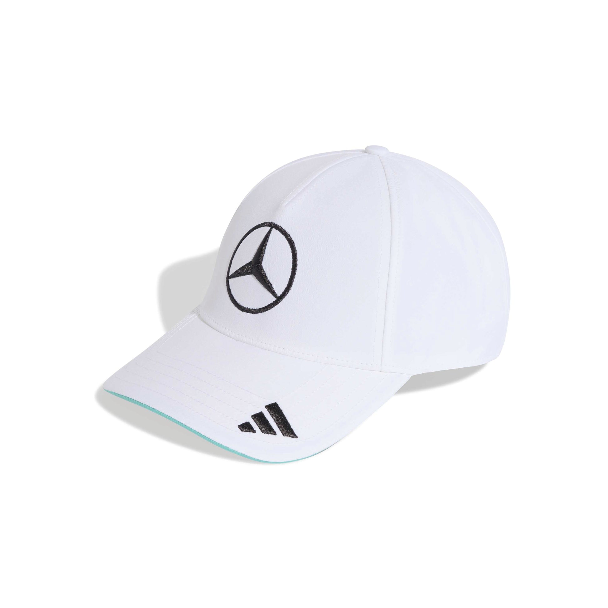 adidas Mercedes-AMG Petronas Formula One Team Driver Cap SS26 White with embroidered Mercedes logo