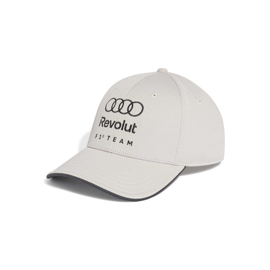 adidas Audi Revolut Formula One Team DNA Flex Fit Cap Chalk Pearl motorsport performance cap breathable structured fit