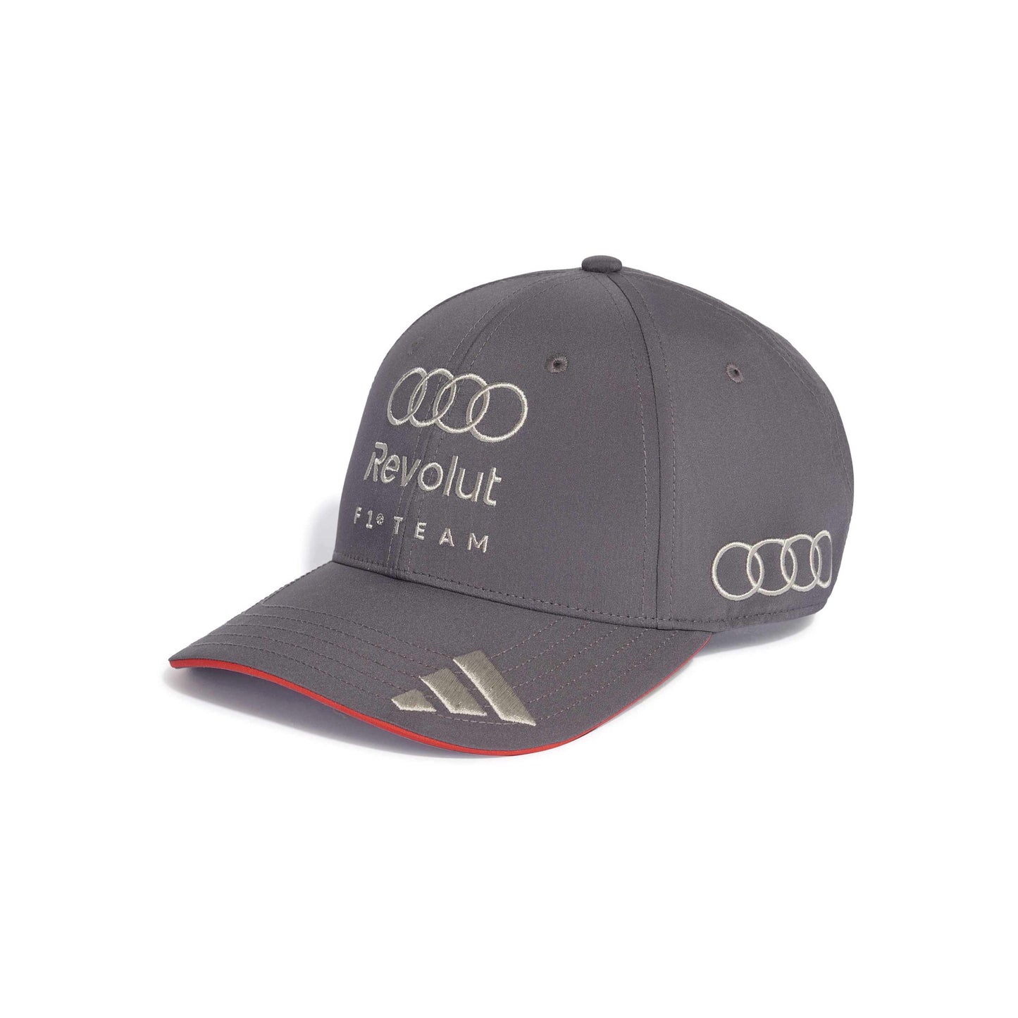 adidas Audi Revolut Formula One Team Baseball Cap Grey Strata motorsport cap adjustable structured design
