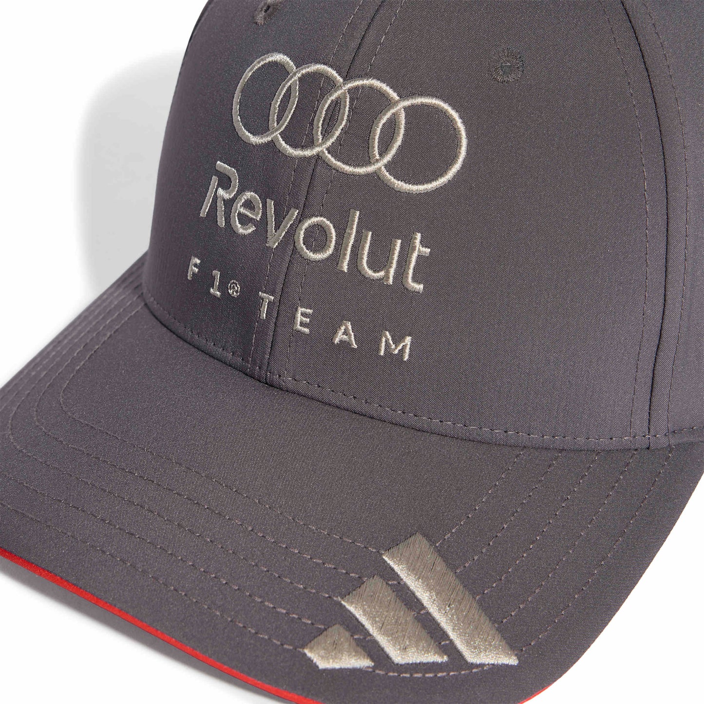adidas Audi Revolut Formula One Team Baseball Cap Grey Strata motorsport cap adjustable structured design