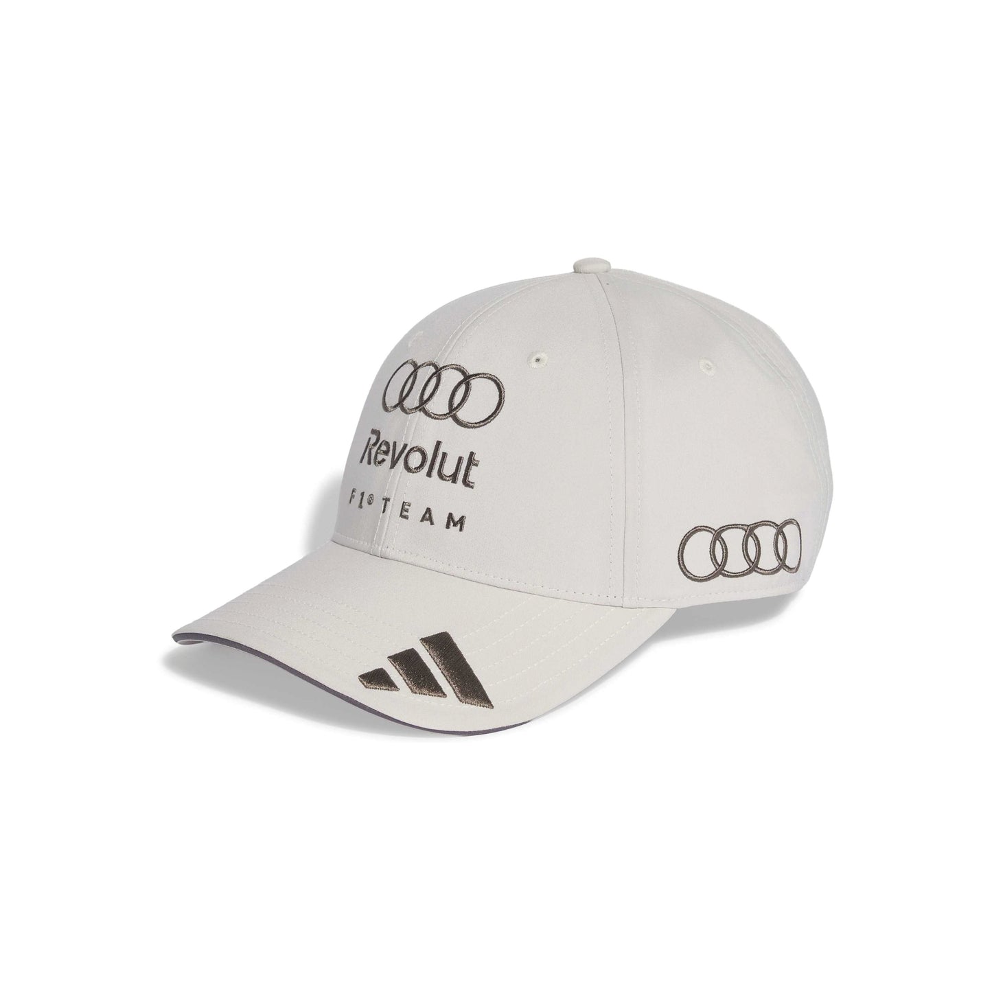 adidas Audi Revolut Formula One Team Baseball Cap Chalk Pearl motorsport cap adjustable structured design