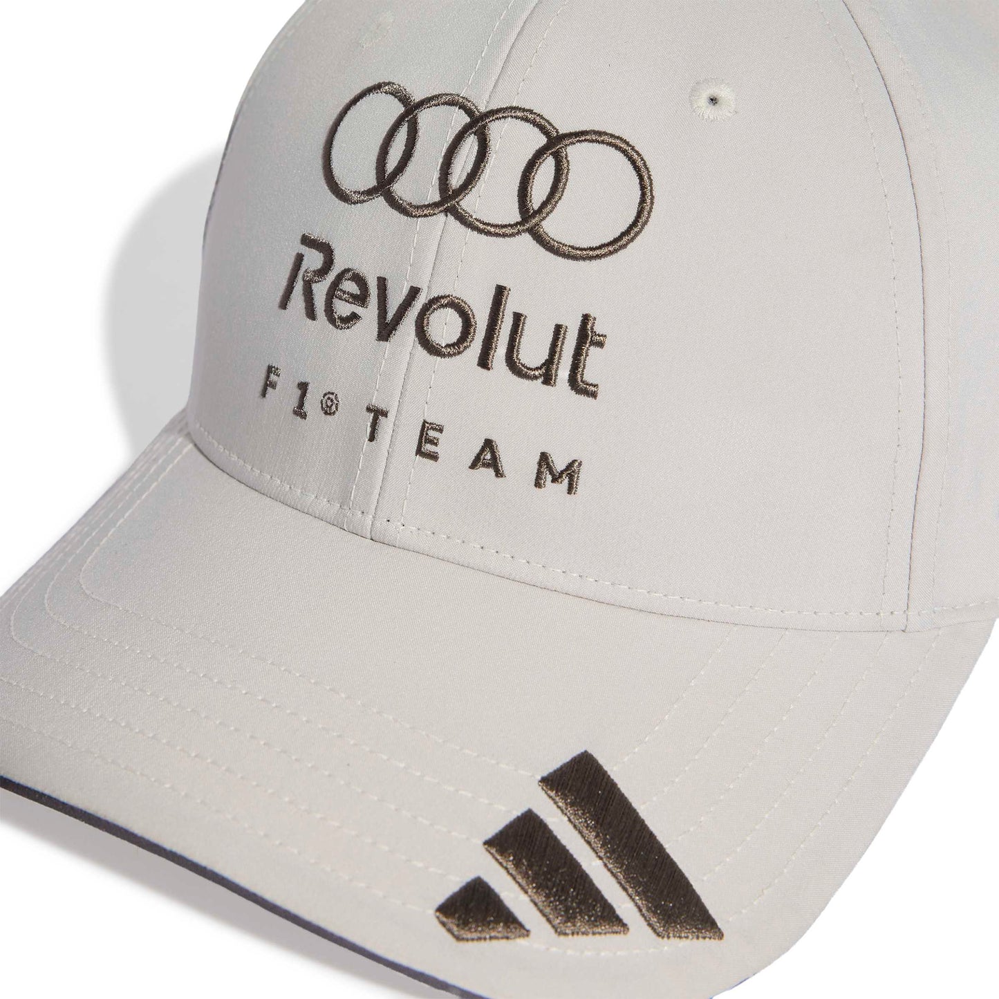 adidas Audi Revolut Formula One Team Baseball Cap Chalk Pearl motorsport cap adjustable structured design