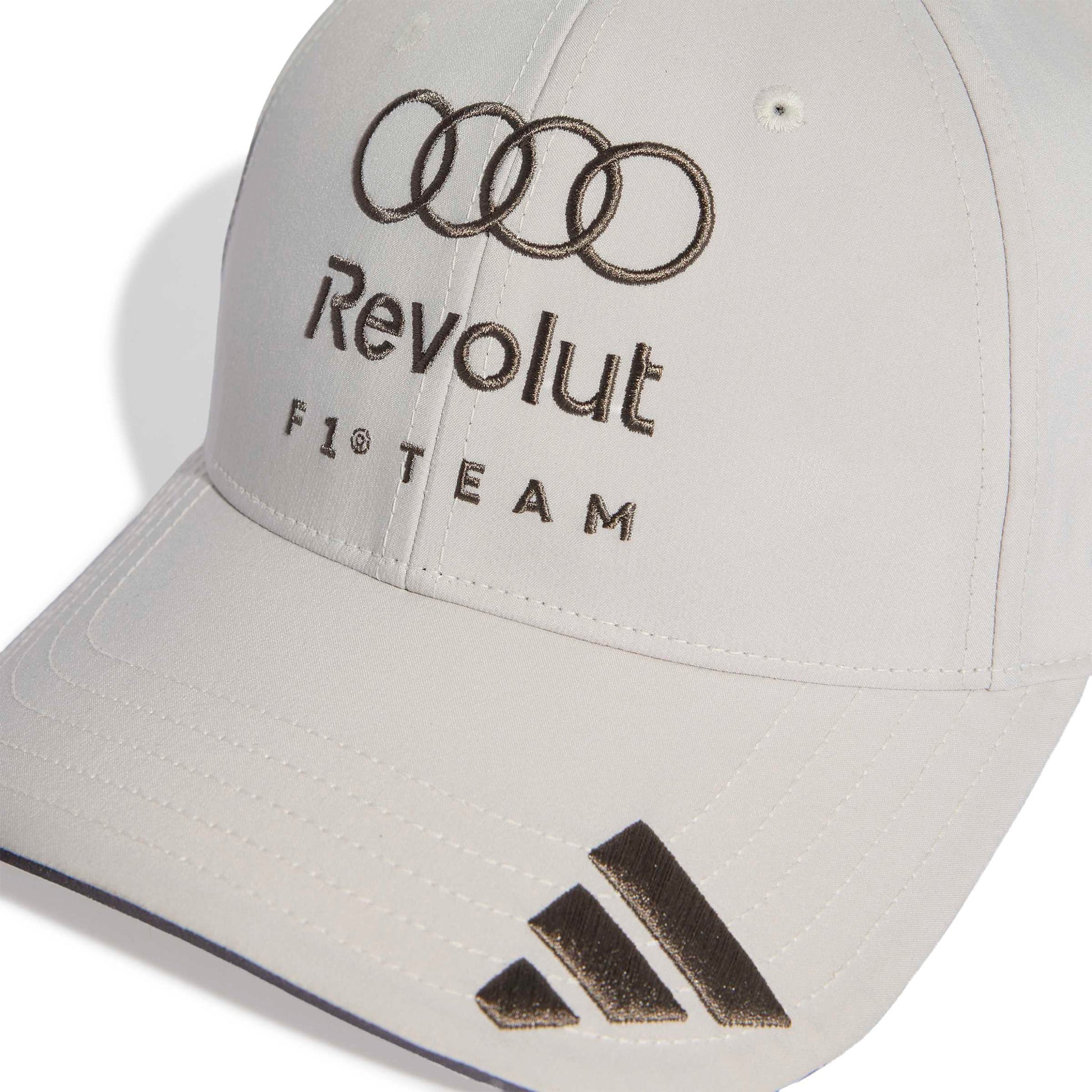 adidas Audi Revolut Formula One Team Baseball Cap Chalk Pearl motorsport cap adjustable structured design