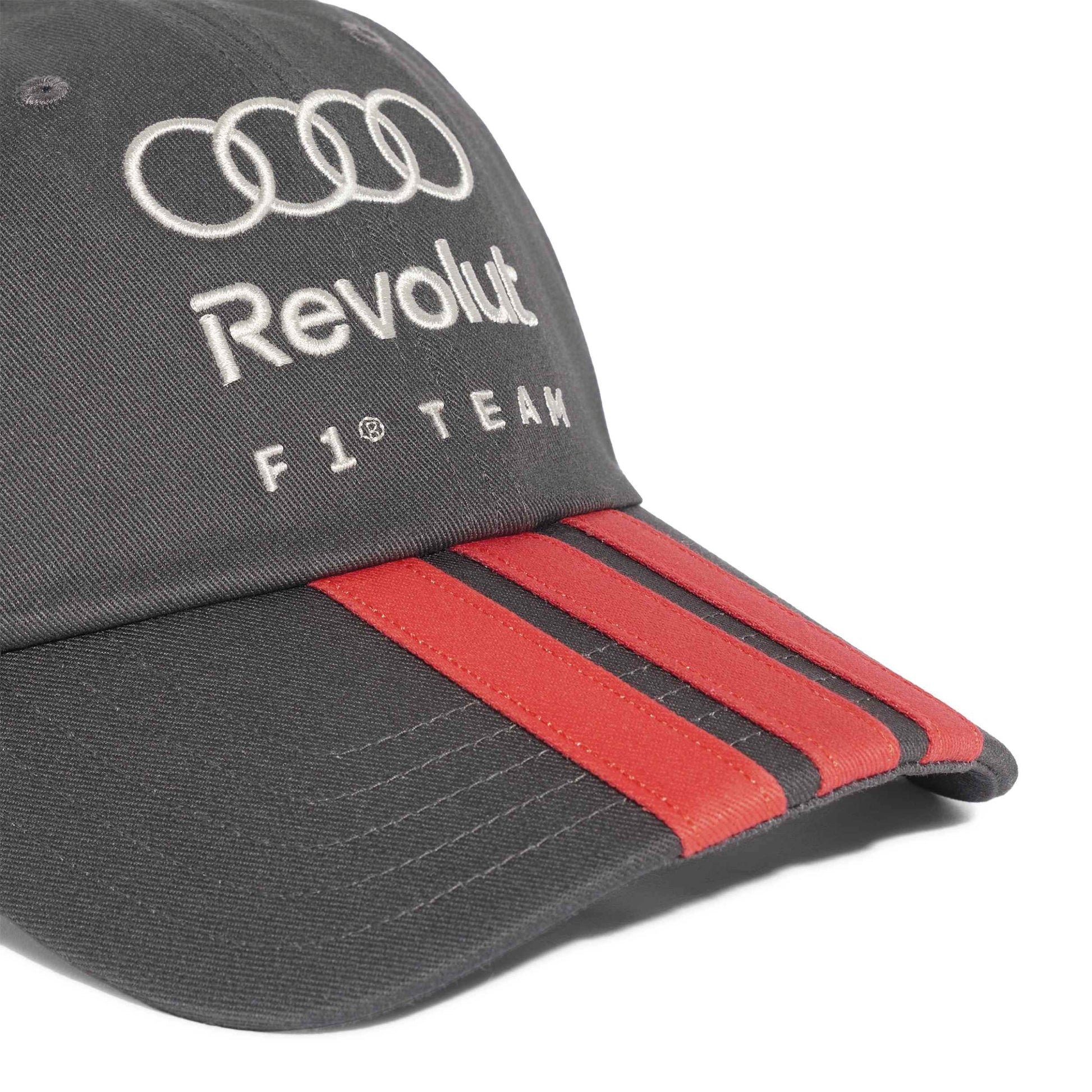adidas Audi Revolut Formula One Team 3 Stripes Cap Grey Strata motorsport cap adjustable cotton design