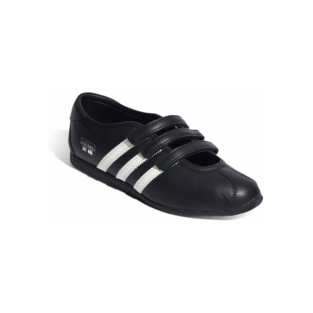 adidas Originals Anfu Mary Jane Cloud White Gold Metallic – front angle view