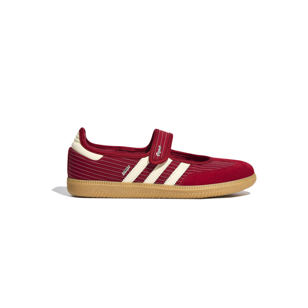 adidas Originals Samba Jane 'Team Victory Red / Cream White / Gum' - side lateral center view