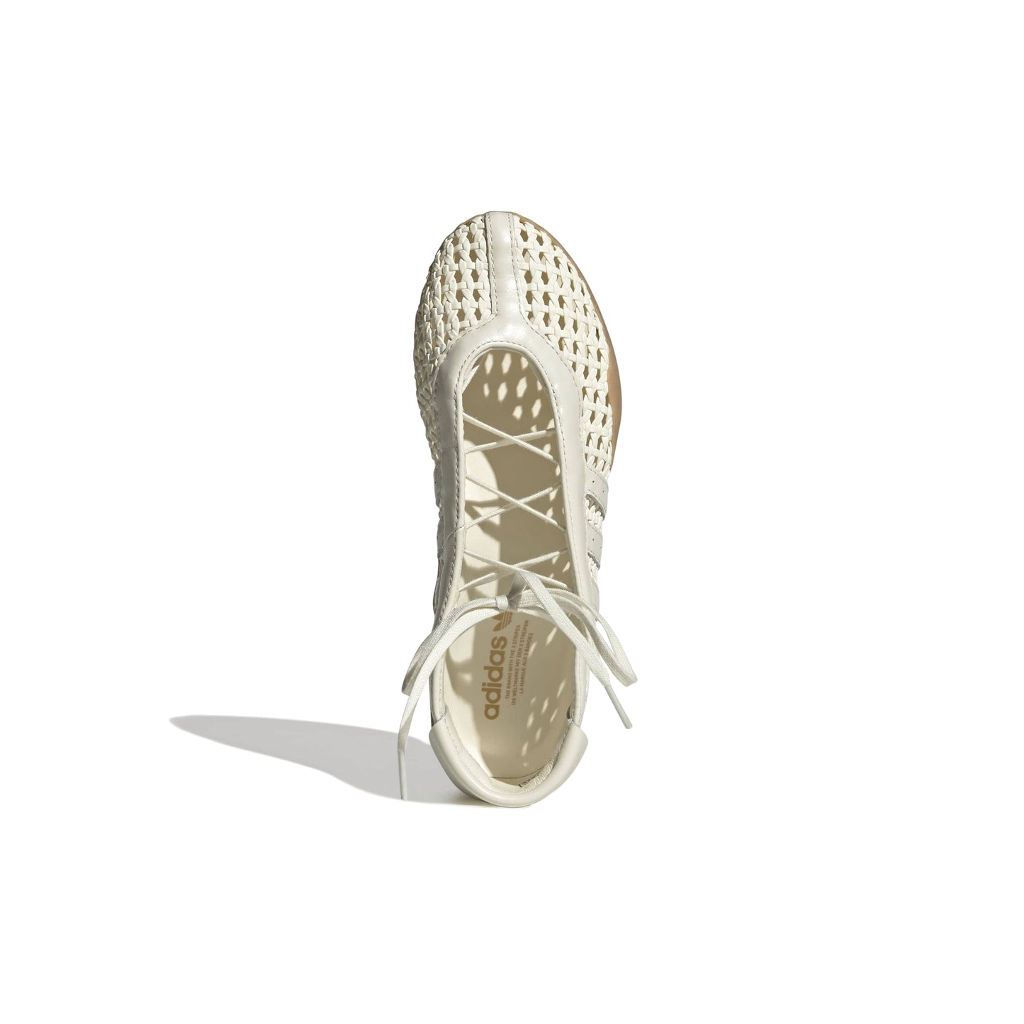 adidas Originals Taekwondo Mei Cream White women's woven ballet sneaker with leather accents and minimalist design