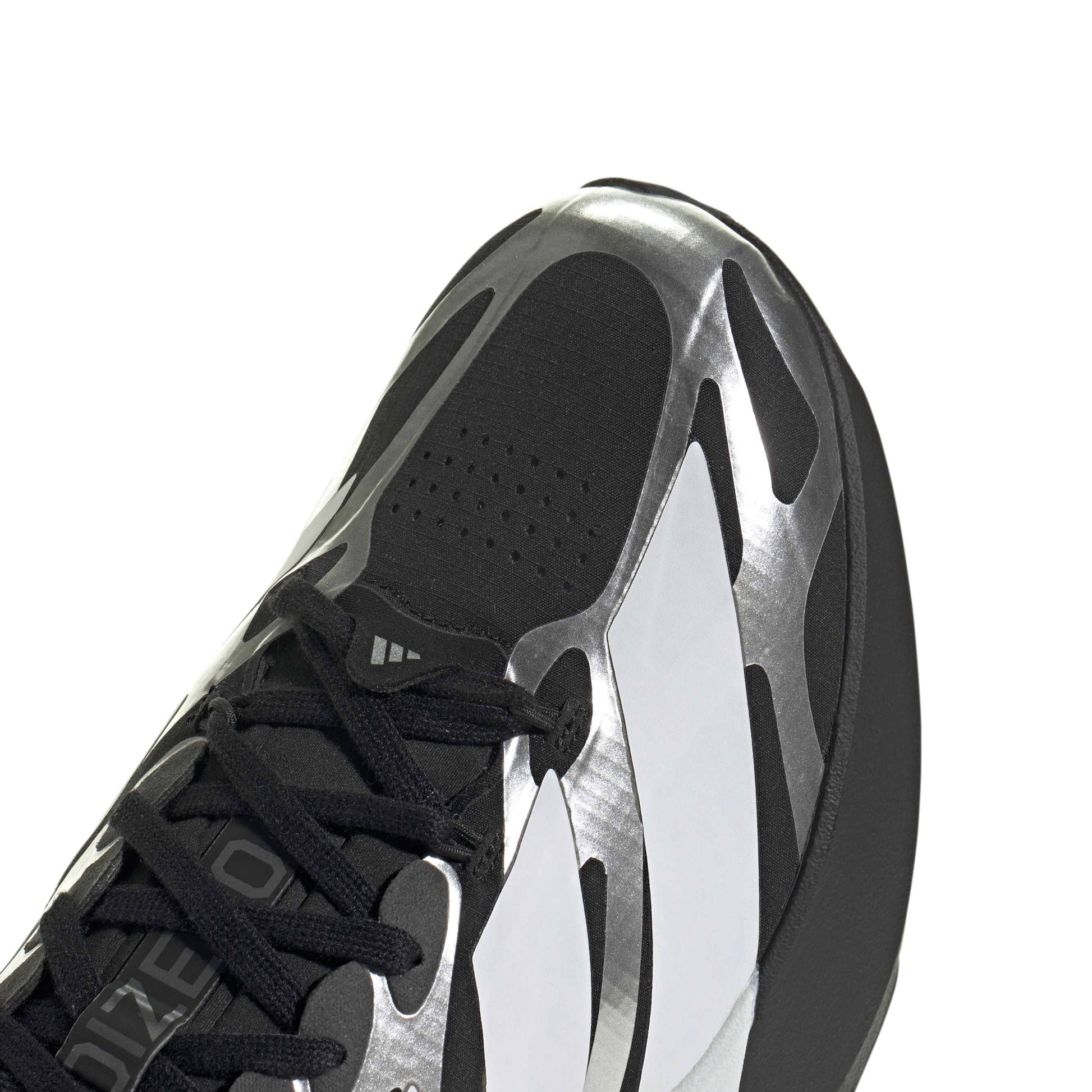 adidas Adizero Evo SL Exo Black White Silver running shoe with LIGHTSTRIKE PRO midsole and breathable mesh upper