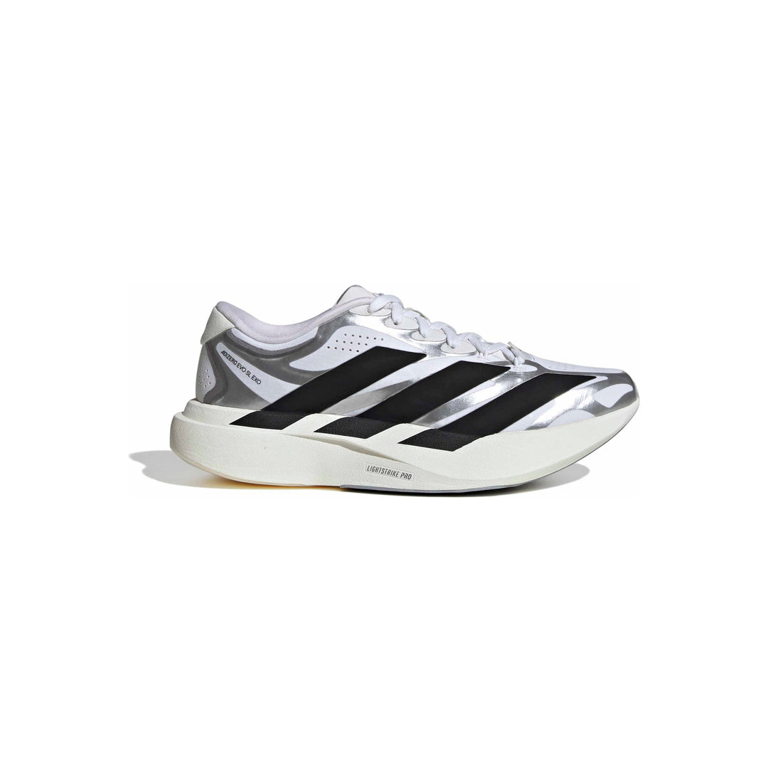 adidas Adizero EVO SL EXO 'White Core Black Iron Metallic' (WMNS) - Side Lateral Center View