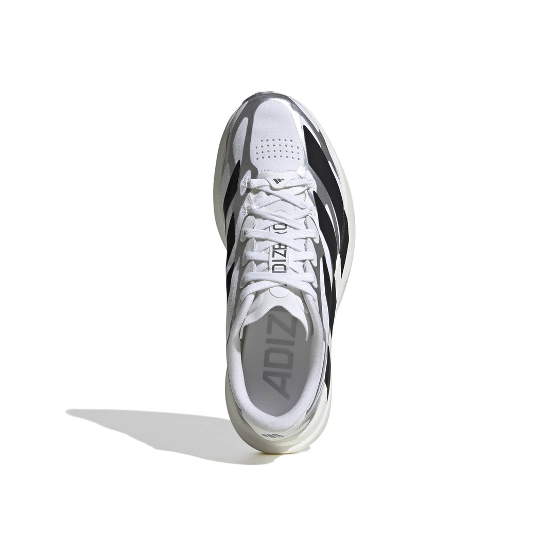 adidas Adizero EVO SL EXO 'White Core Black Iron Metallic' (WMNS) - Top Portrait View