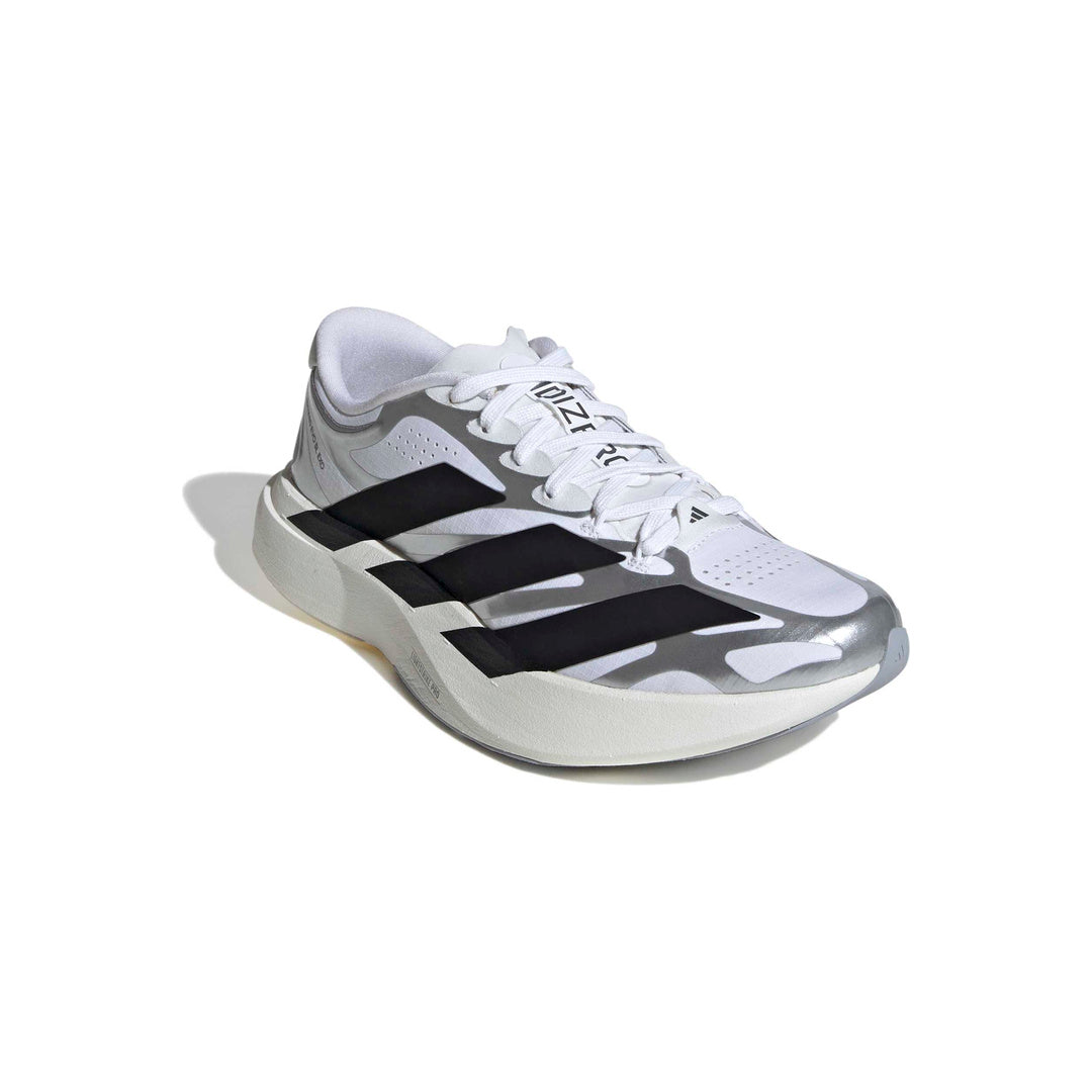 adidas Adizero EVO SL EXO 'White Core Black Iron Metallic' (WMNS) - Front Lateral Top View
