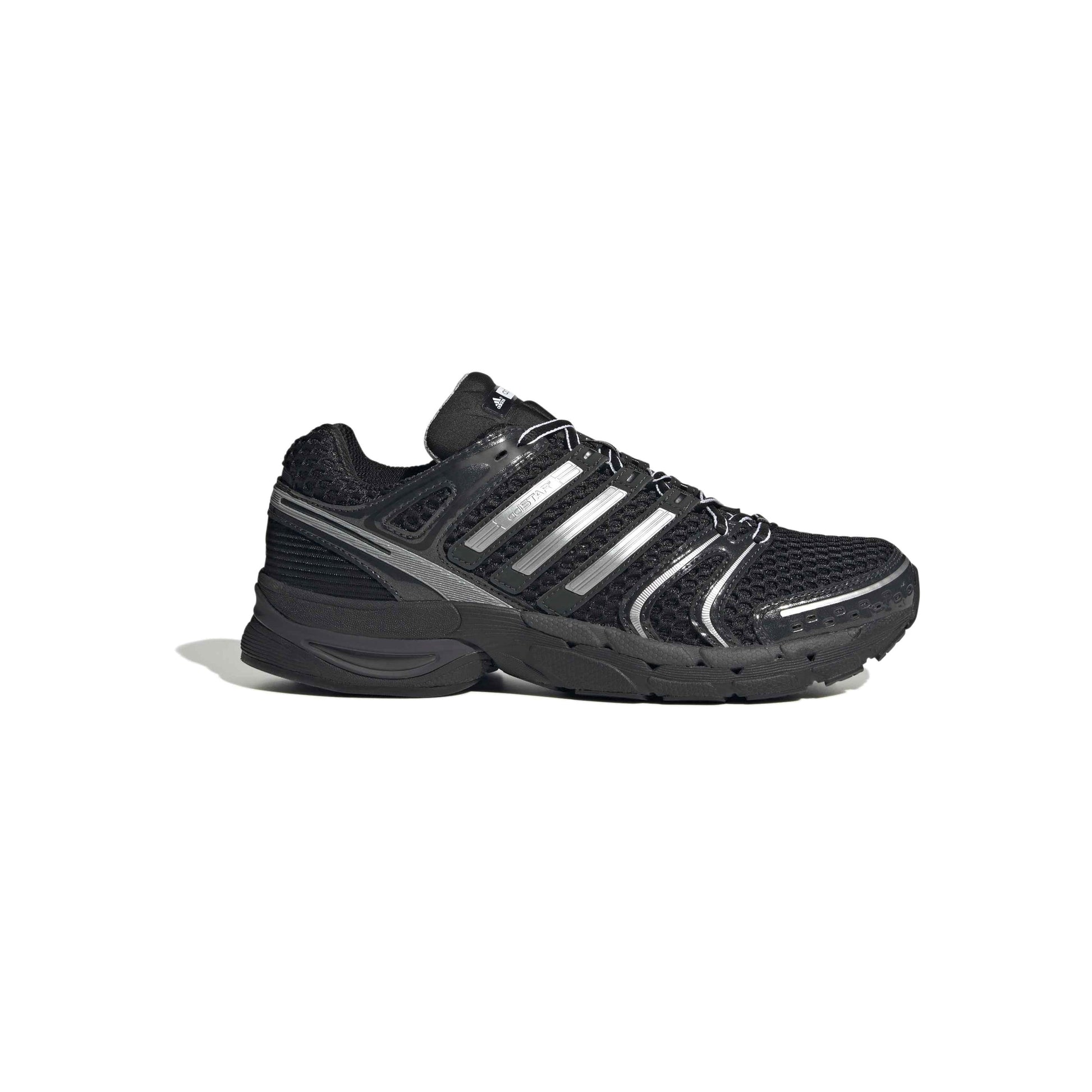 adidas Adistar Control 5 Core Black stability running shoes for long-distance training